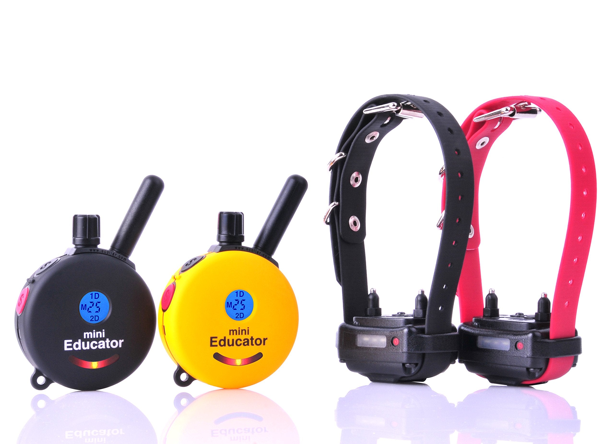 Educator 1/2 Mile Dog Training Collar with Two Remote Transmitters, Safe Humane Vibration, Tone Stimulation, Waterproof, Odorpro