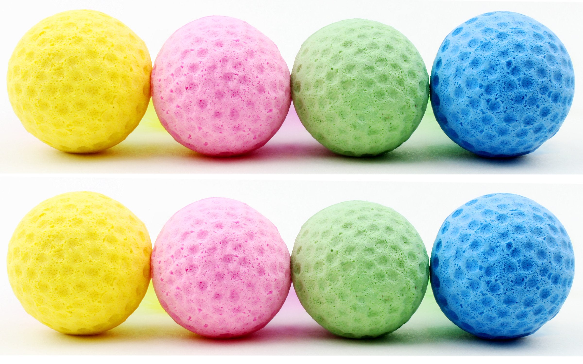 Nargos 1.5 Dia Colorful Golf Sponge Foam Balls Cats Toys With Feathers-Christmas Version (8 Pack)