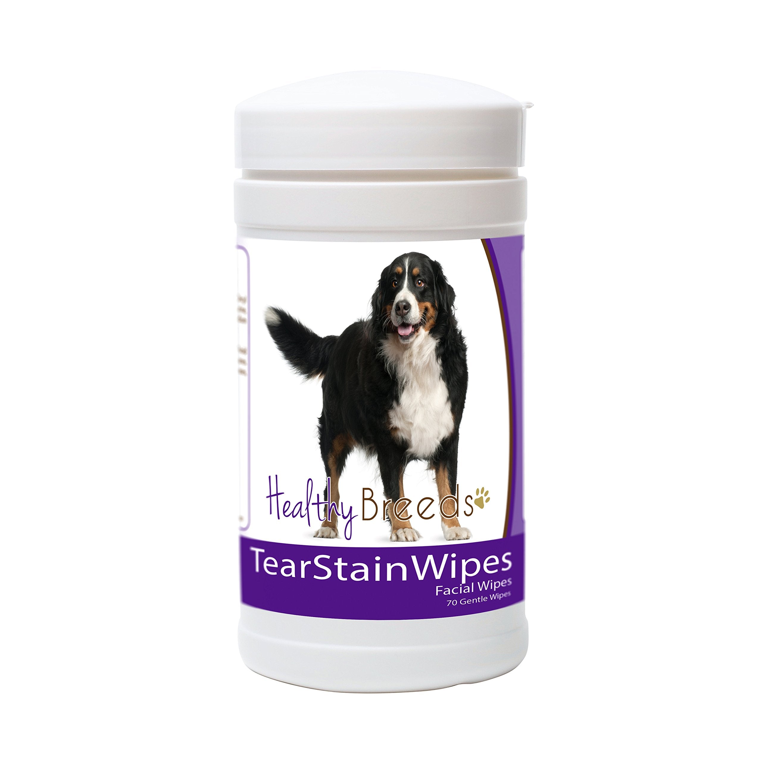 Healthy Breeds Bernese Mountain Dog Tear Stain Wipes 70 Count