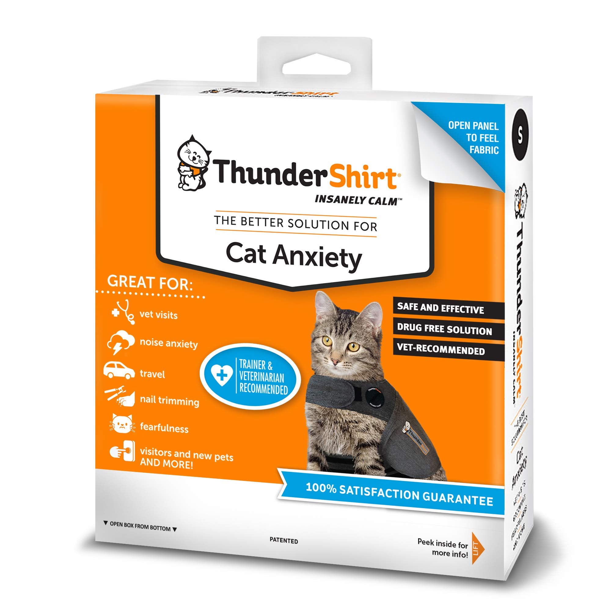 Thundershirt For Cats, Grey, Large ( > 13 Lbs)