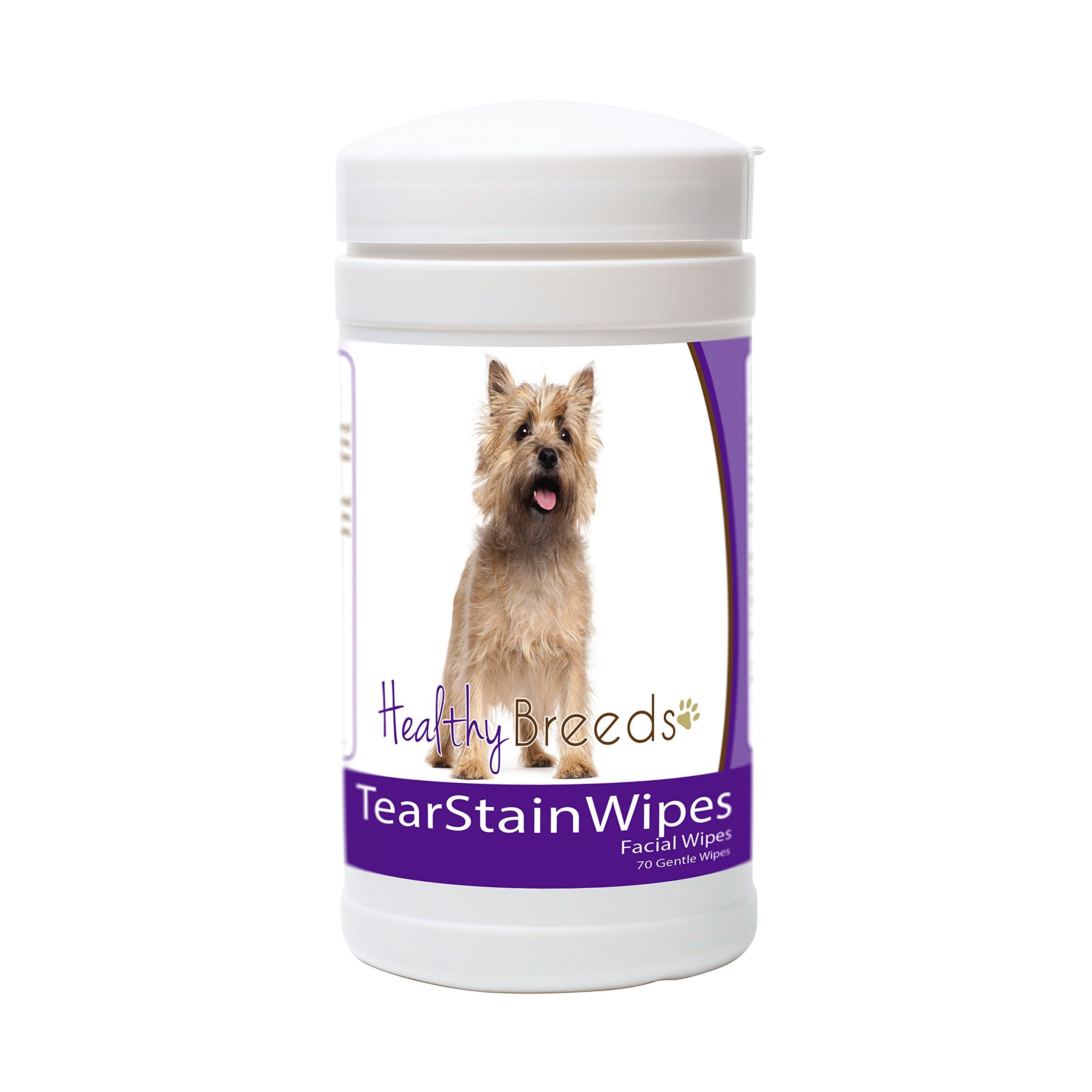 Healthy Breeds Cairn Terrier Tear Stain Wipes 70 Count