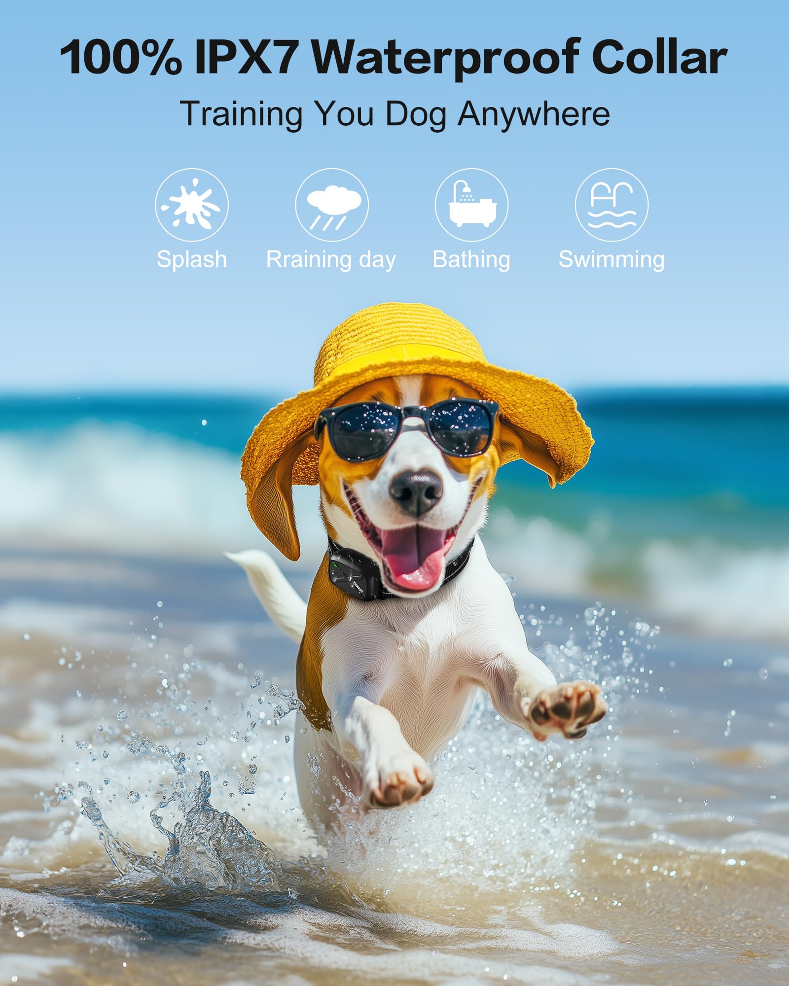 Dog Shock Collar With Remote - Dog Training Collar Waterproof, Rechargeable E Collar For Dogs Training With Vibration, Electric