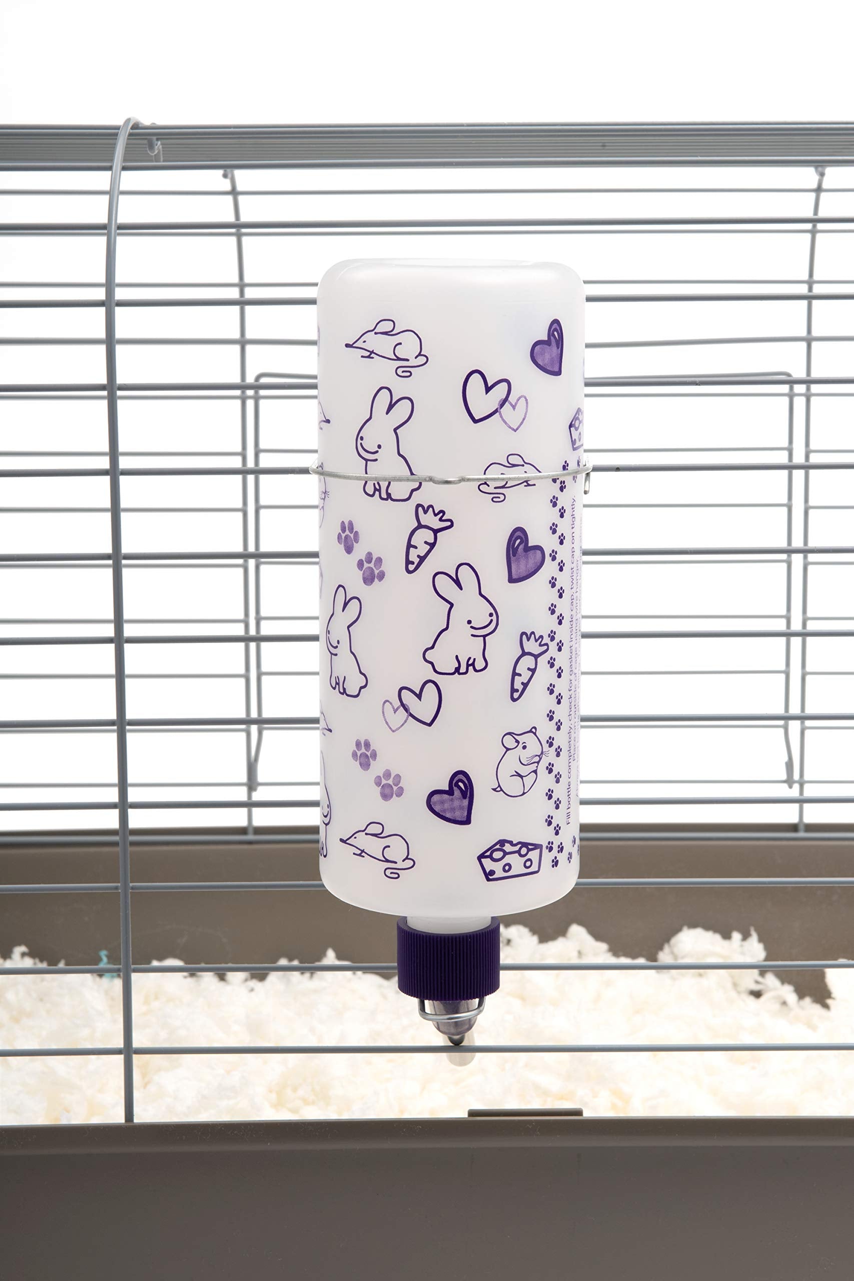 Lixit Weather Resistant Cage Water Bottles for Rabbits, Ferrets, Guinea Pigs Hamsters and Other Small Animals. (32-Ounce)