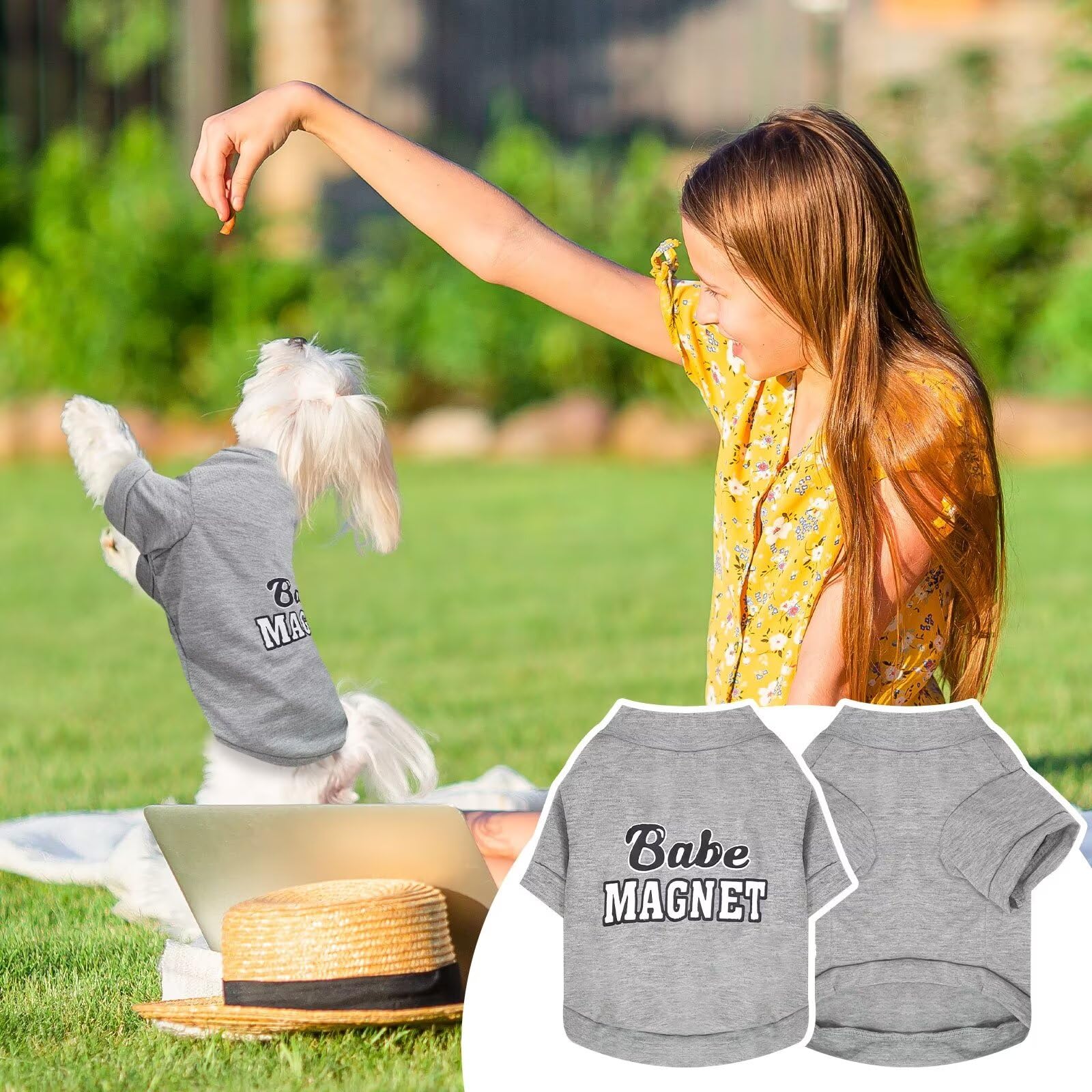 Petcare 3 Pack Dog Clothes For Small Dogs Boy Yorkie Chihuahua Shih Tzu Cute Puppy Clothes Soft Breathable Dog Shirts Pet Clothi