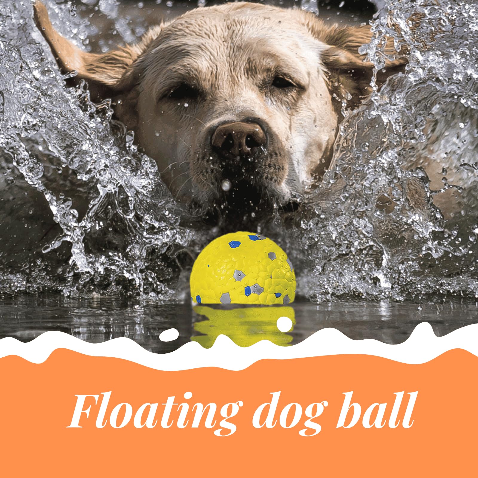 Karpic Popaws Indestructible Dog Toys For Aggressive Chewers, Durable Water Toys, Tough Chew Toys For Large Dogs, Tennis Balls,