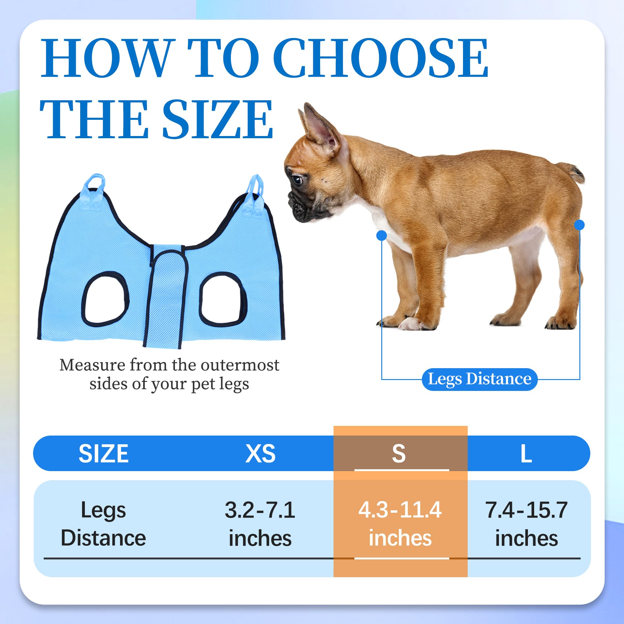 Patiencet Dog Grooming Hammock For Nail Trimming Pet Hammock For Small Dogs With Security Strap Cat Sling For Nail Clipping With