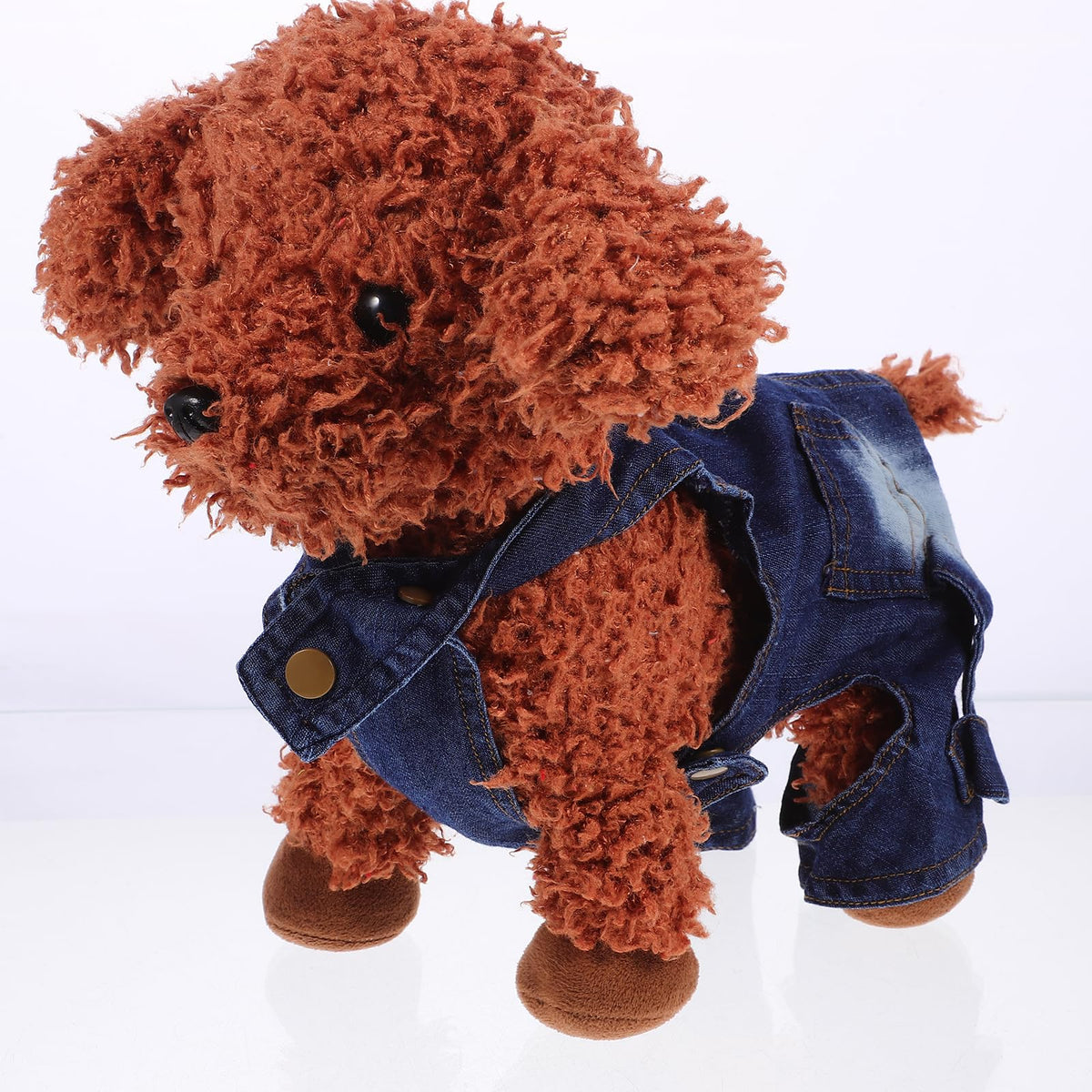 Balacoo Dog Shirts Clothes Denim Overalls, Dog Jean Jacket Sling Jumpsuit Costumes, Pet Jeans Apparel, Blue Pants Clothing For Small Dogs Cats()