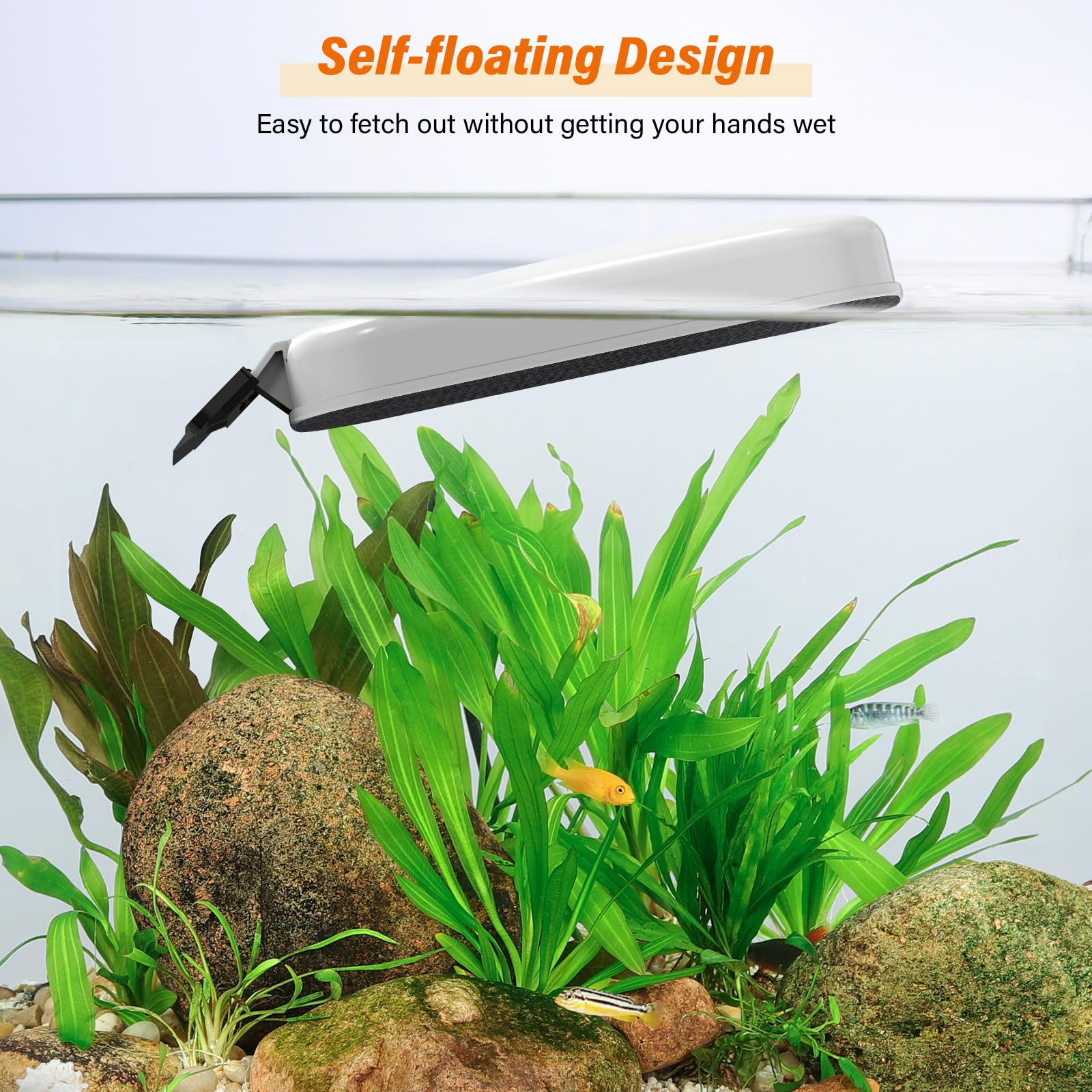 fishkeeper Magnetic Aquarium Fish Tank Glass Cleaner - Exquisite & Super Strong Magnetism, Double Side Floating Algae Scraper Cl