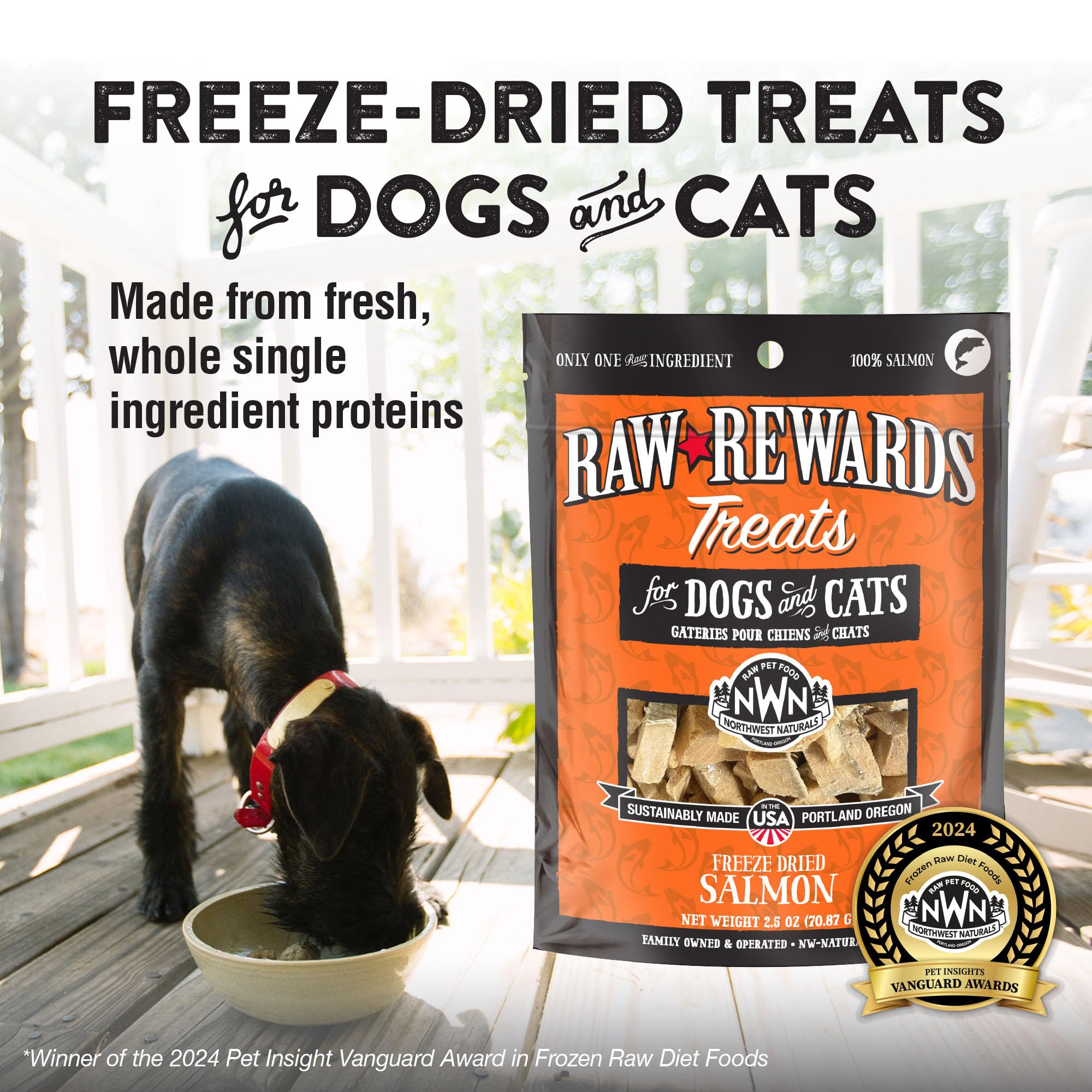 Northwest Naturals Raw Rewards Freeze-Dried Pork Liver Treats for Dogs and Cats - Bite-Sized Pieces - Healthy, 1 Ingredient, Hum