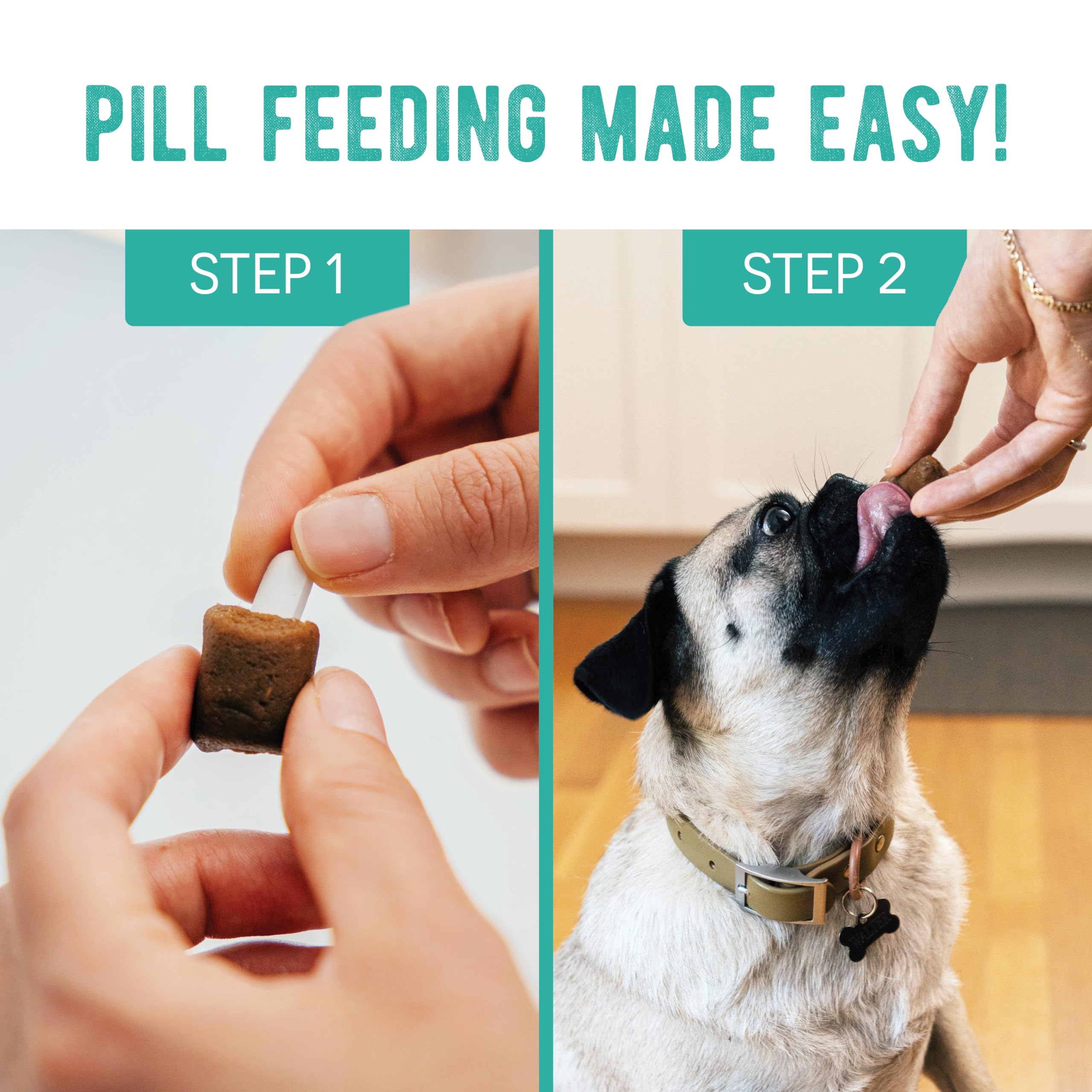 Earthly Pill Buddy Naturals - PB & Apple Recipe Pill Hiding Treats for Dogs - Make A Perfect Pill Concealing Pocket Or Pouch for