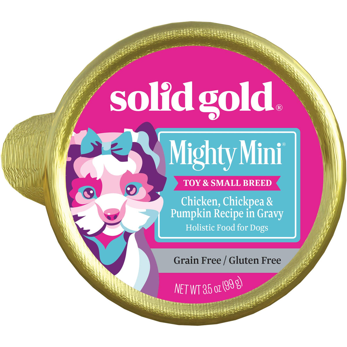 Solid Gold Wet Dog Food For Small Dogs - Mighty Mini Grain Free Wet Dog Food Made With Real Chicken, Chickpeas And Pumpkin - For Puppies, Adult & Senior Small Breeds With Sensitive Stomachs