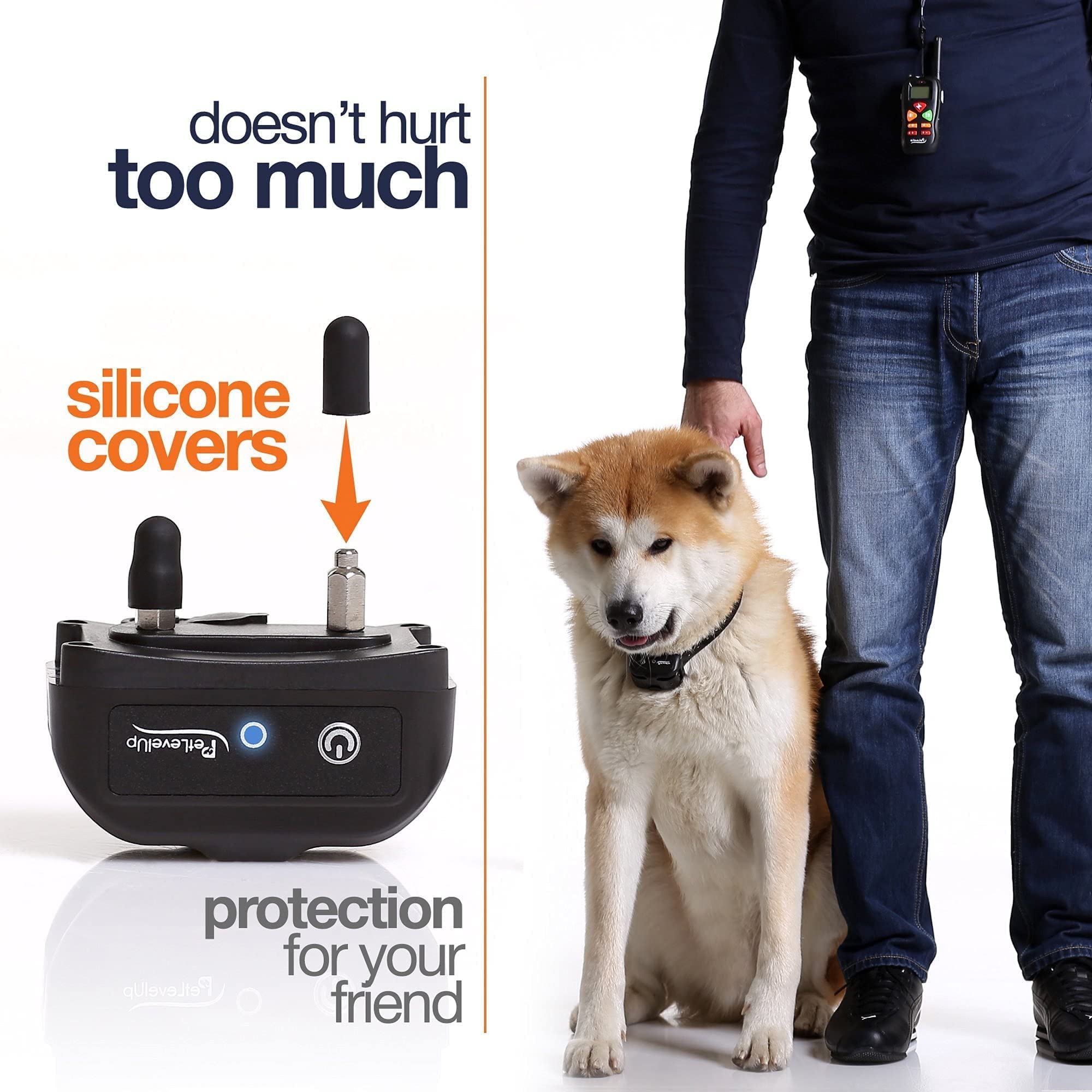 Dog Training Collar - Shock Collar For Large Medium Small Dogs - Behavior Electronic Collar With Remote Control 1000 Feet - Rech