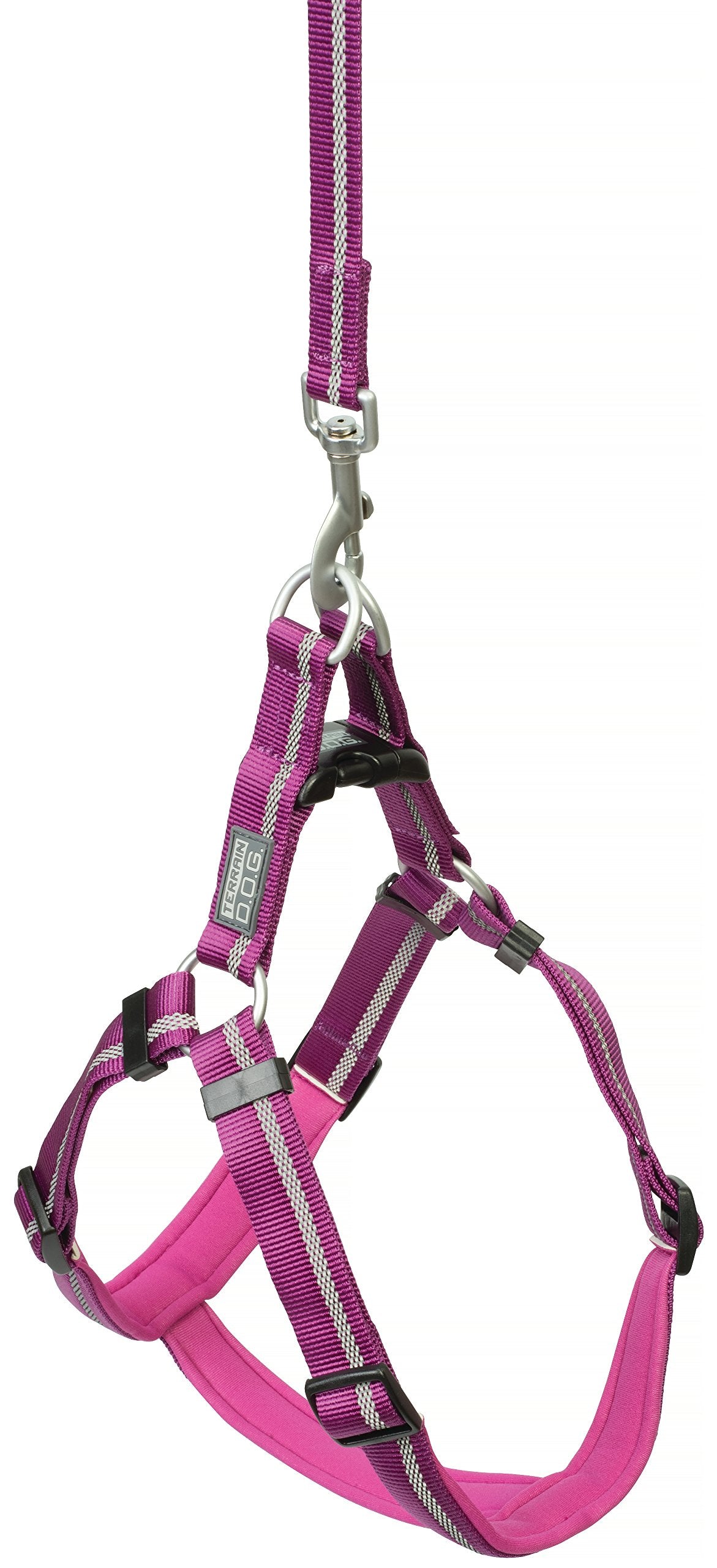 Terrain D.O.G. Reflective Neoprene Lined Dog Harness, Large, Purple