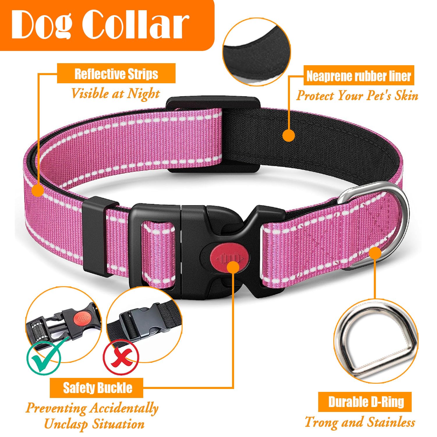 Lobeve No Pull Dog Harness, Collar & Leash Set | Includes Dog Seat Belt, Collapsible Bowls & Poop Bag Dispenser. Ideal For Train