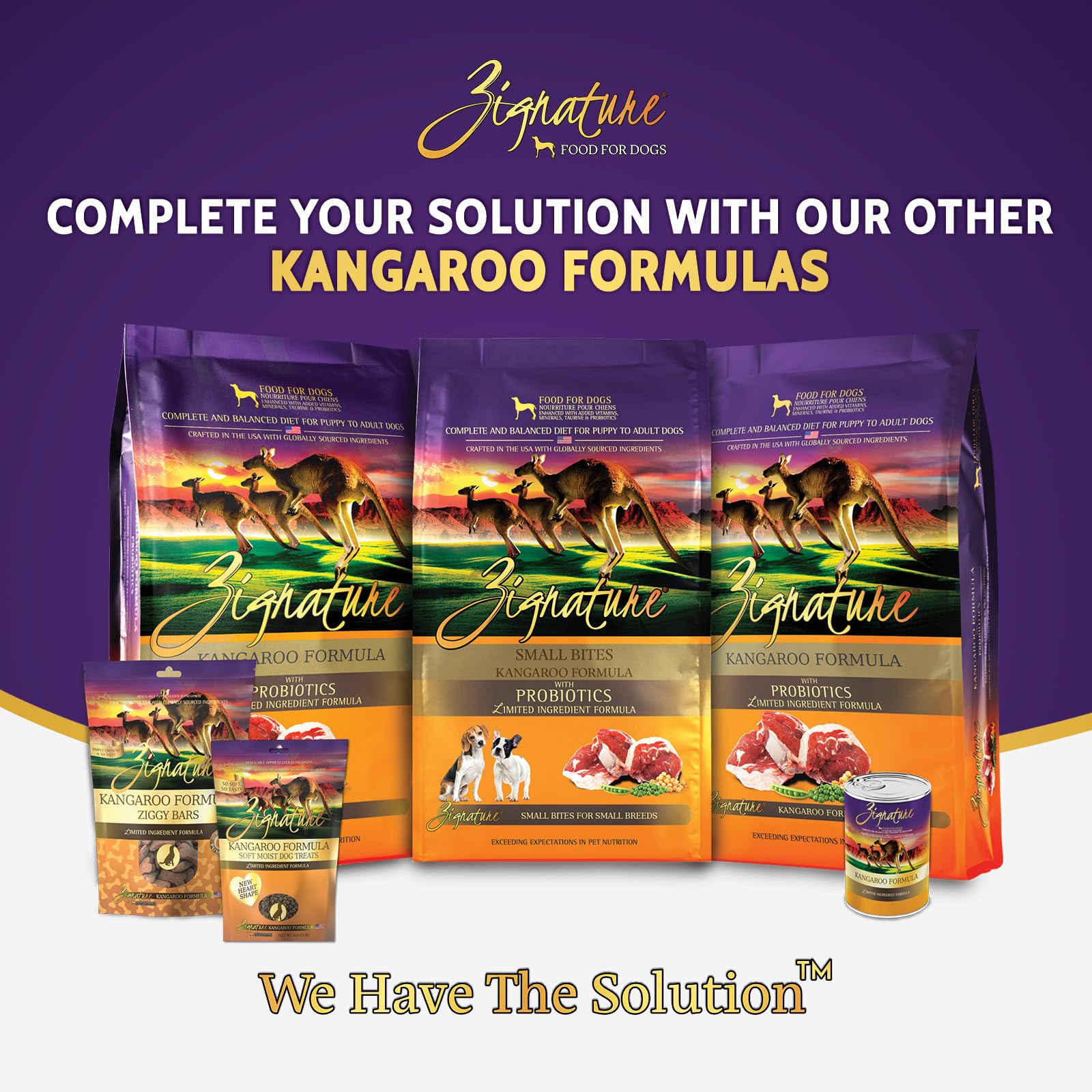 Zignature Kangaroo Soft Moist Treats for Dogs