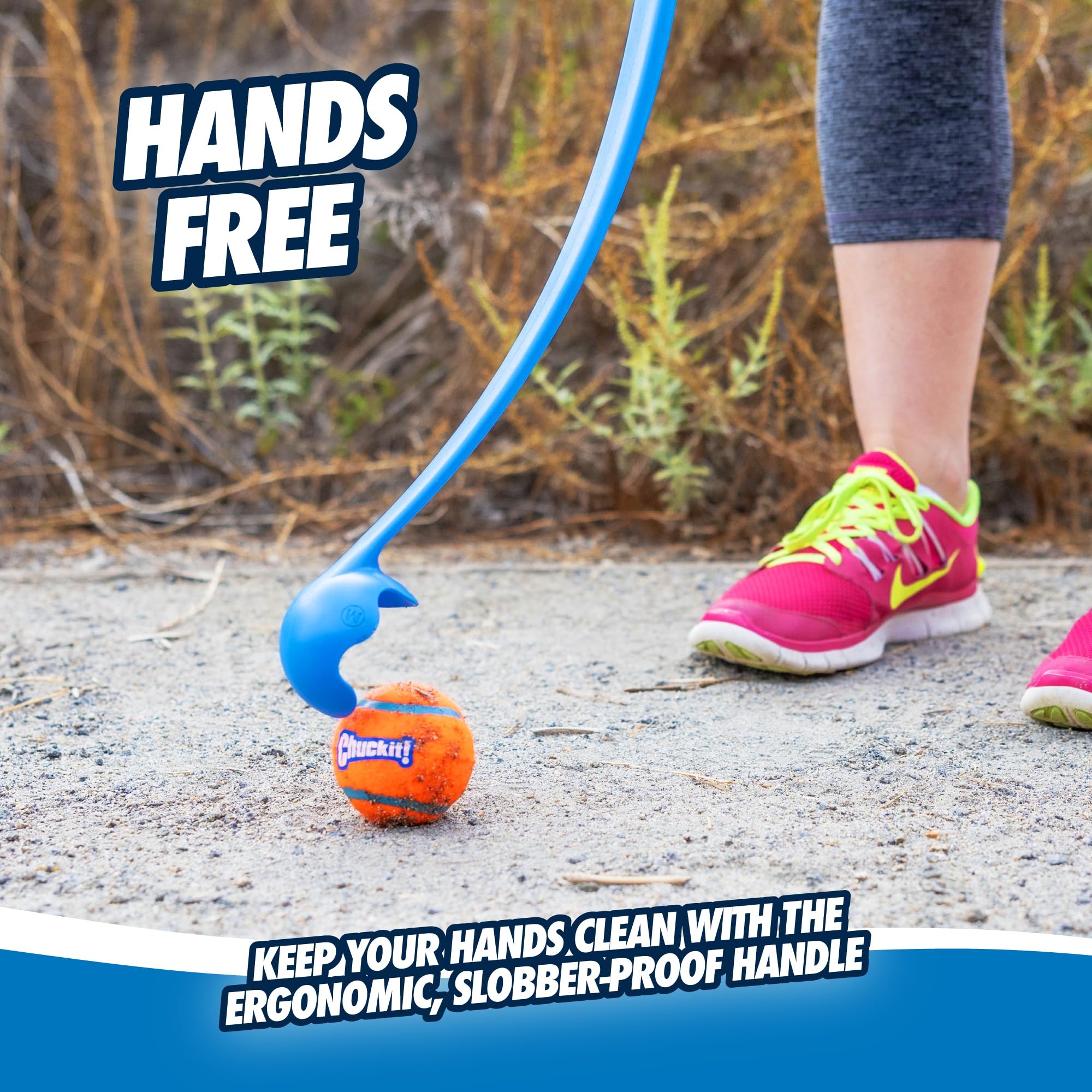 Chuckit! Sport 12M Dog Ball Launcher - Includes a 2.5-inch Diameter Medium Ball for Dogs 20-60 Pounds - Manual Tennis Ball Throw