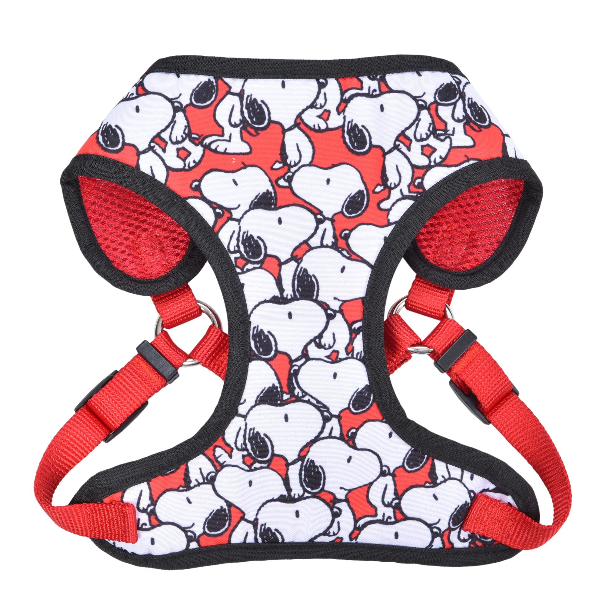 Peanuts For Pets Charlie Brown Snoopy Red Dog Harness, Medium | Medium White Dog Harnesses With Red Features, Dog Harness For Medium Dogs | No Pull Dog Harness, Dog Apparel & Accessories For All Dogs