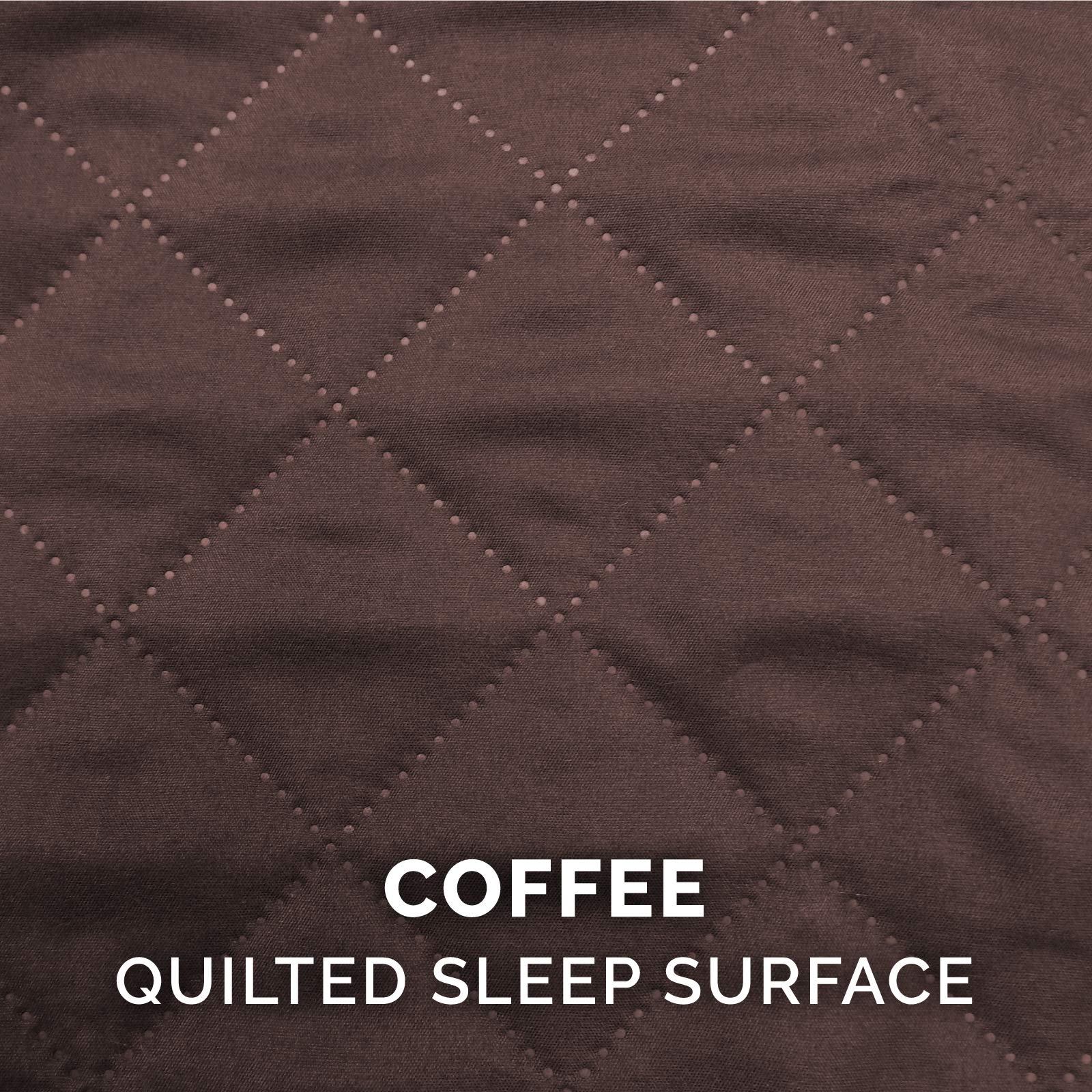Furhaven Orthopedic Dog Bed For Large Dogs W/ Removable Bolsters & Washable Cover, For Dogs Up To 95 Lbs - Quilted Sofa - Coffee, Jumbo/Xl