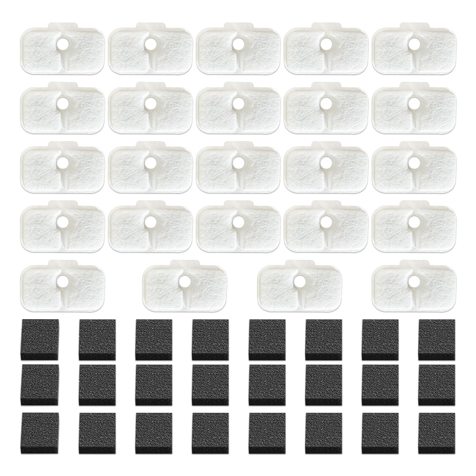 24 Pcs Cat Water Fountain Filter Replacement For Petlibro - Pre-Filter Sponges Compatible With Plwf105, Plwf115, Plwf005 - Keep 