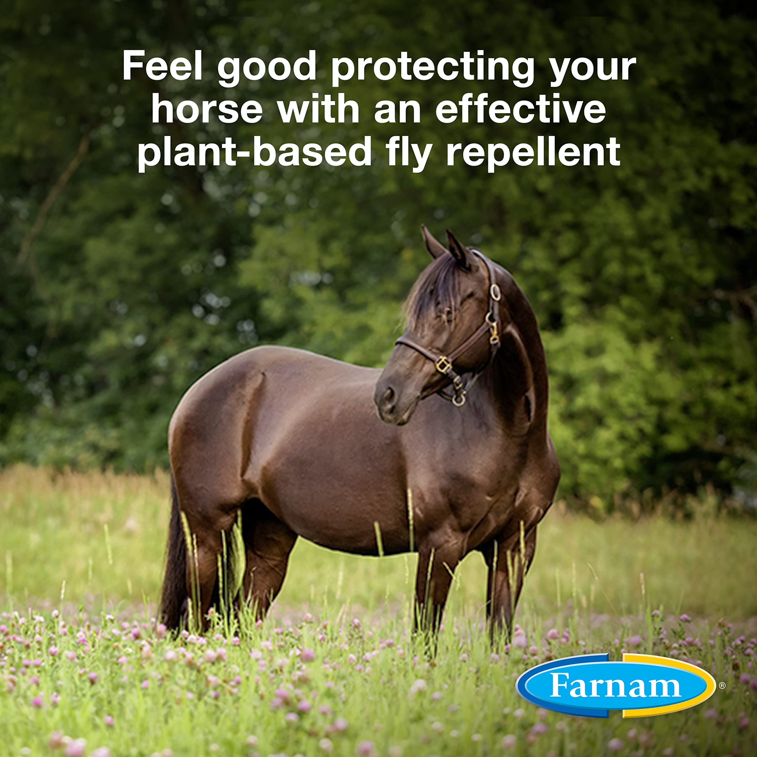 Farnam Equisect Water-based Botanical Fly Repellent with Herbal Scent for Horses, Dogs and Cats 128 ounces