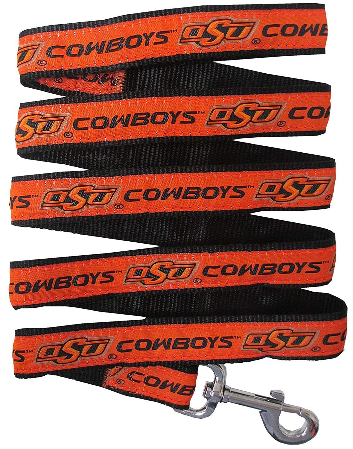 Pets First Collegiate Pet Accessories, Dog Leash, Oklahoma State Cowboys, Small