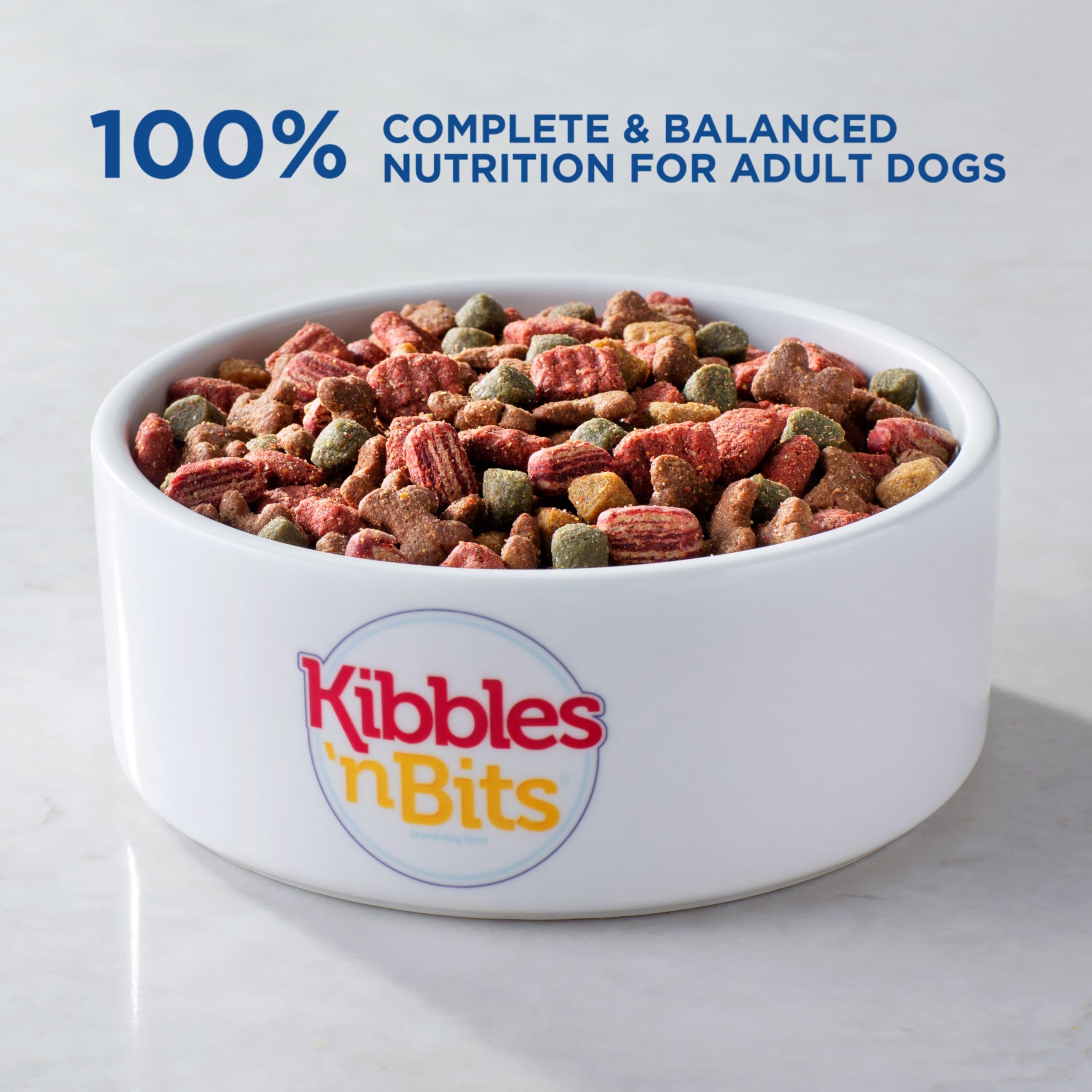 Kibbles n Bits Mini Bits Small Breed Savory Bacon & Steak Flavor Dry Dog Food, 3.5 lb. Bag