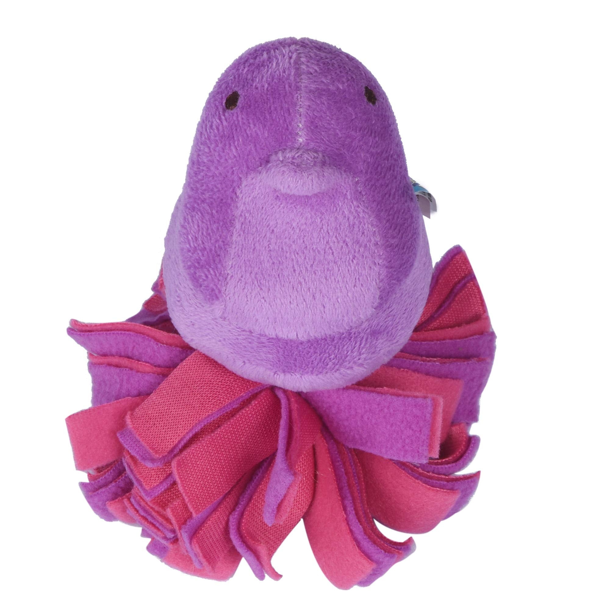 Peeps for Pets Plush Chick Fleece Bottom Dog Toy in Purple and Pink Purple Peeps Chick Dog Toys, Small Plush Dog Toys with Squea