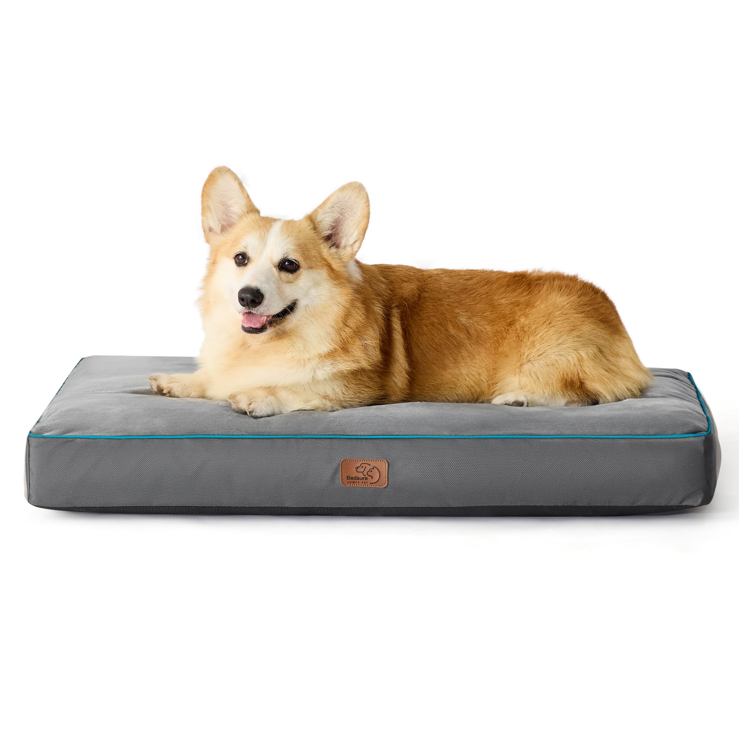 Bedsure Waterproof Dog Beds For Large Dogs - 4 Inch Thicken Up To 70Lbs L-Crate Pet Mat Pillows With Removable Washable Cover, G
