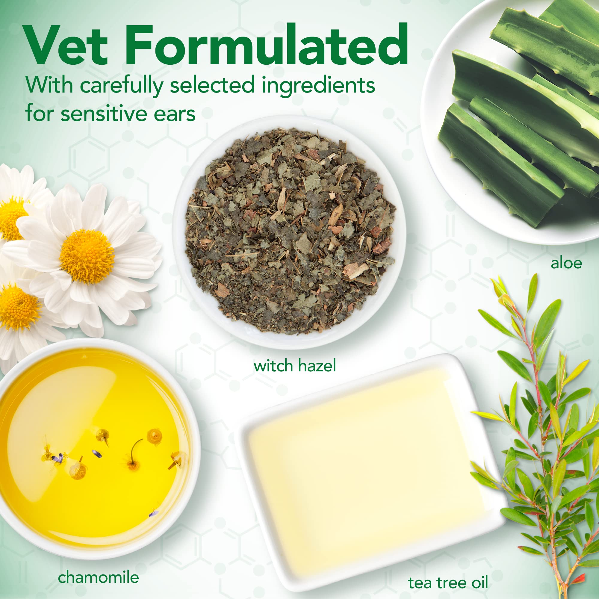 Vets Best Ear Relief Wash Cleaner for Dogs, 16 oz Refill