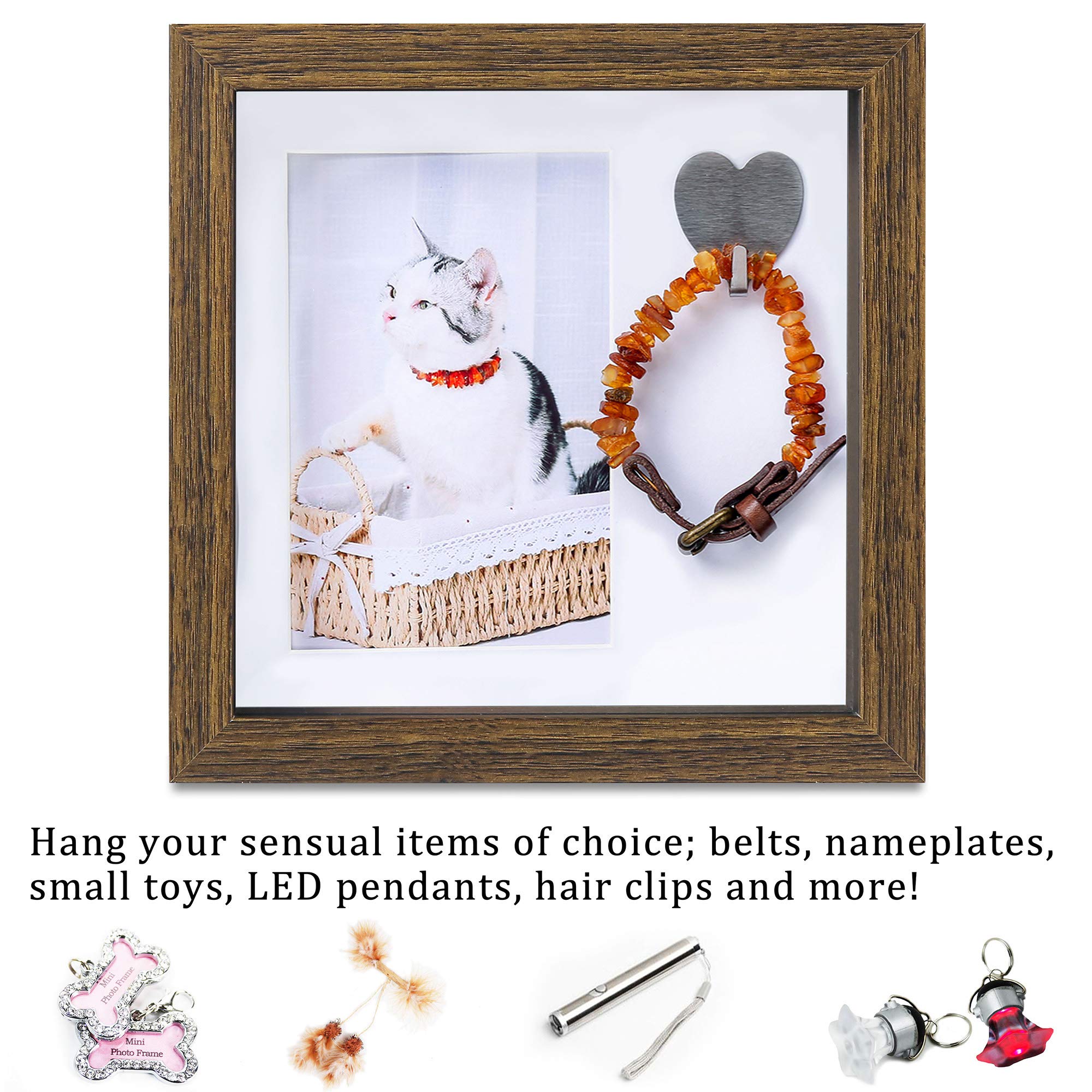 Kcrasan Pet Memorial Picture Frame - Dog Memorial Sentiment Frame For Loss Of Dog Gifts - Pet Collar Frame Remembrance Sympathy