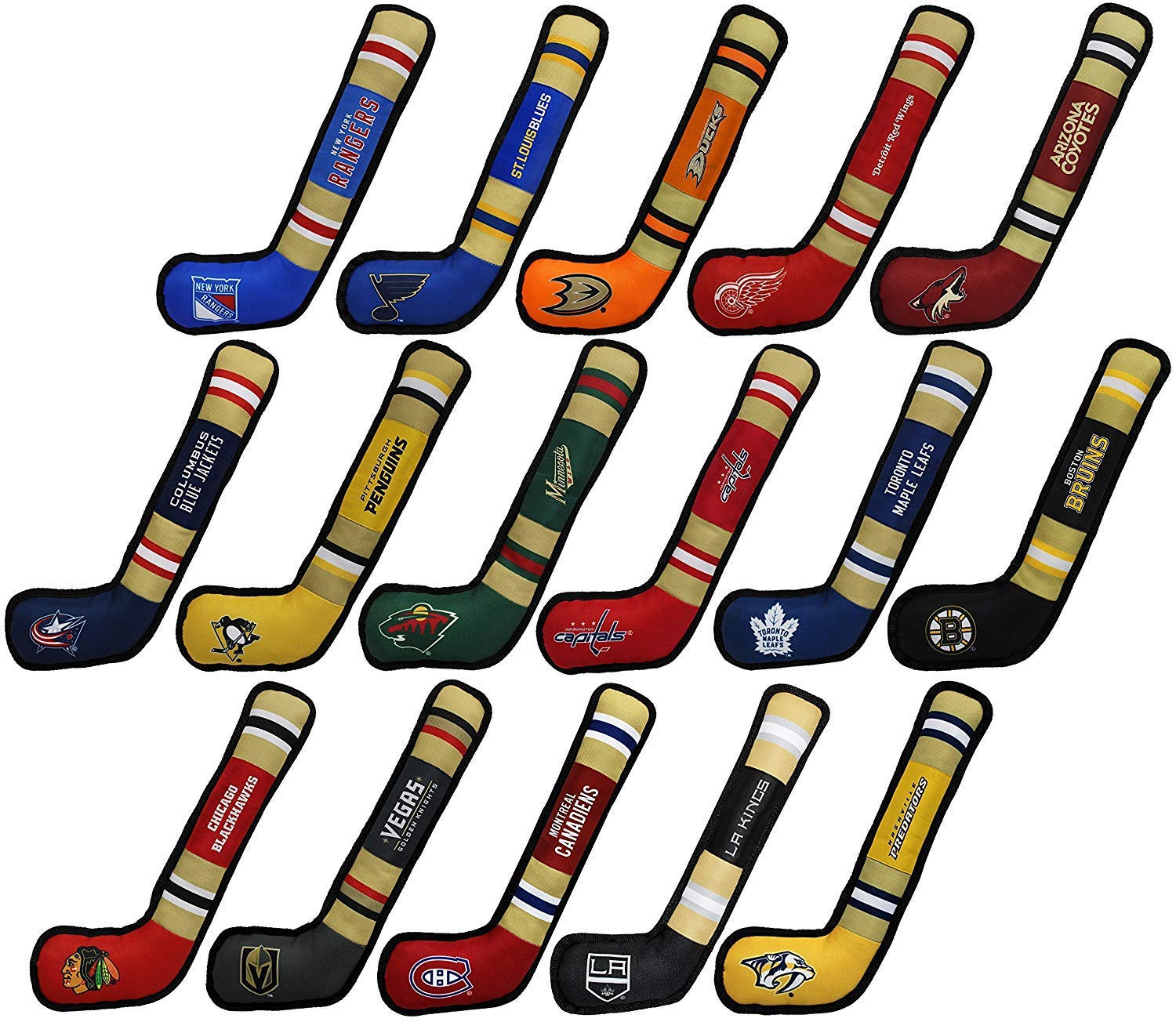 Pets First Nhl Las Vegas Golden Knights Stick Toy For Dogs & Cats. Play Hockey With Your Pet With This Licensed Dog Tough Toy Re
