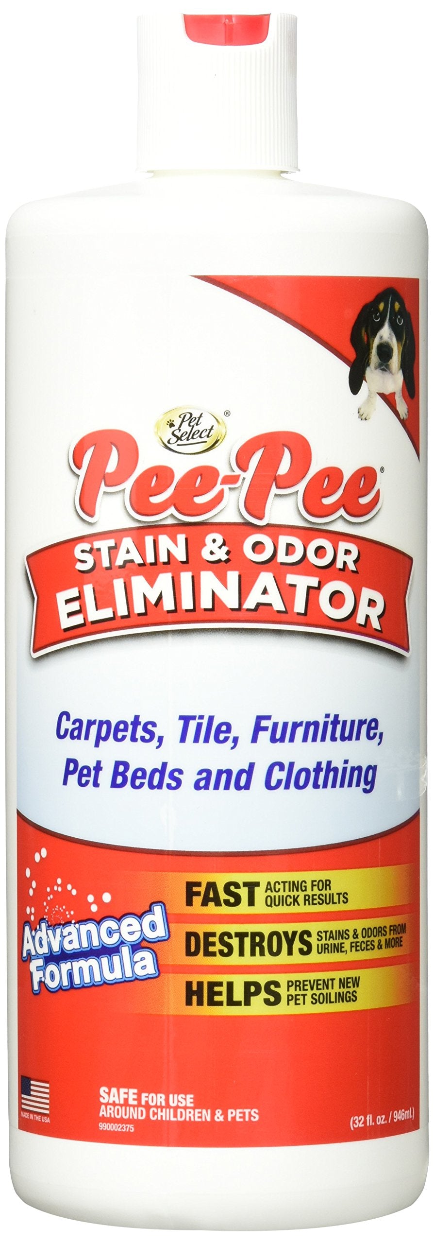 Pee-Pee Elco Laboratories Stain & Odor Remover, 32 Oz