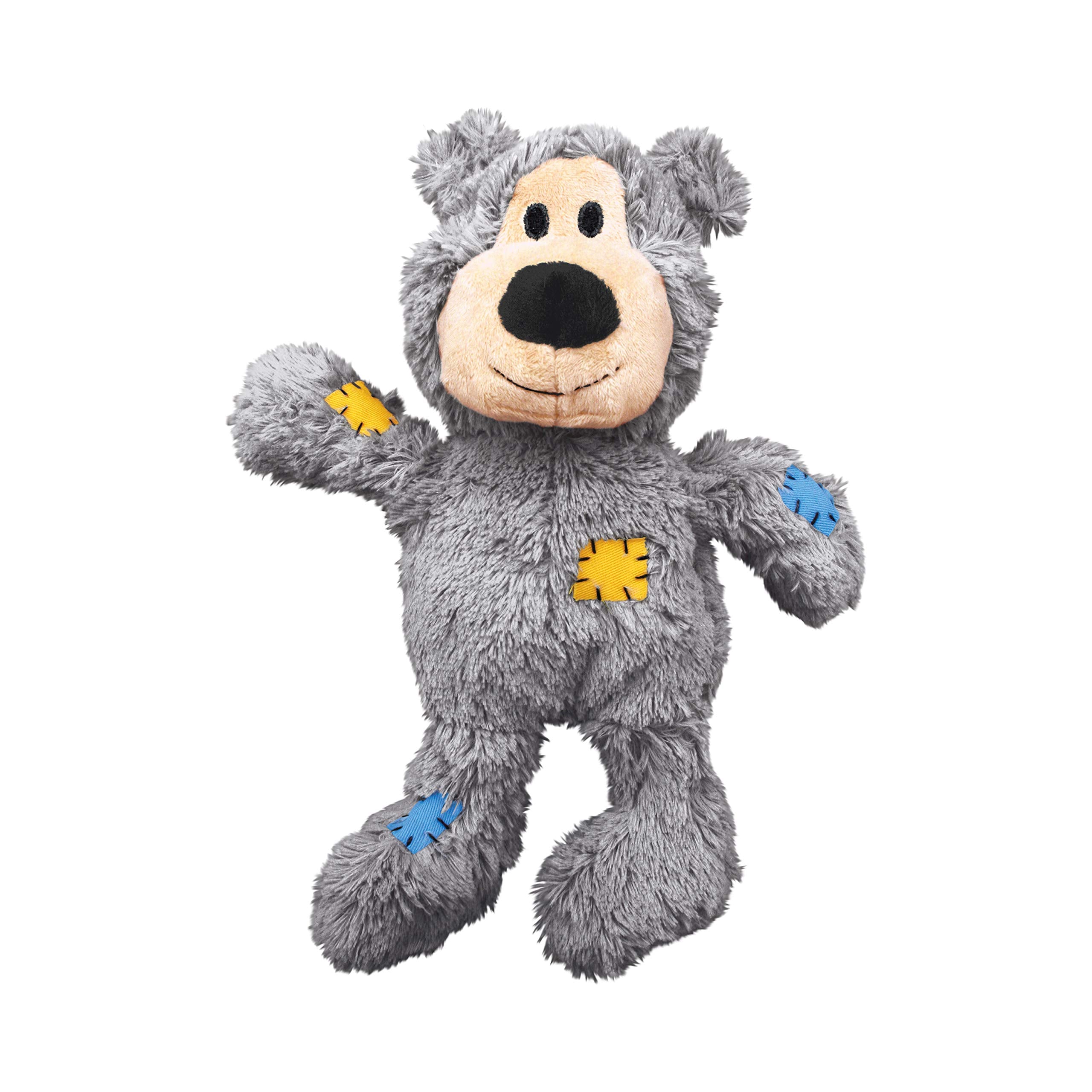 Kong - Wild Knots Bear - Internal Knotted Ropes And Minimal Stuffing For Less Mess (Assorted Colors) - For X-Small Dogs