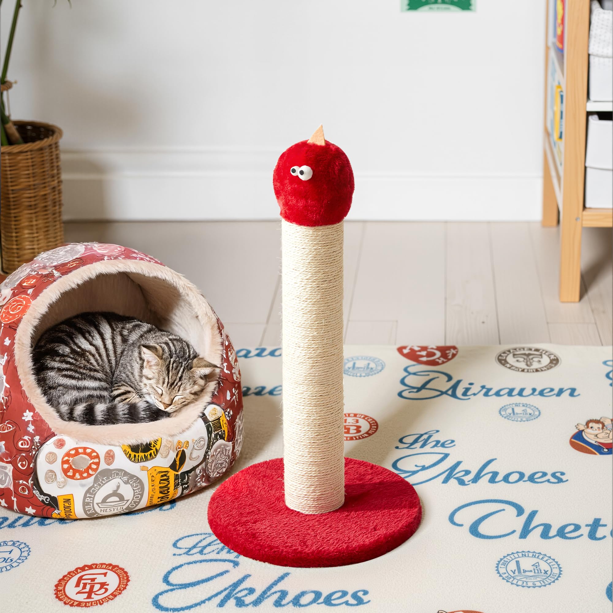 Fansafurn 22In Cat Scratching Post (Red)