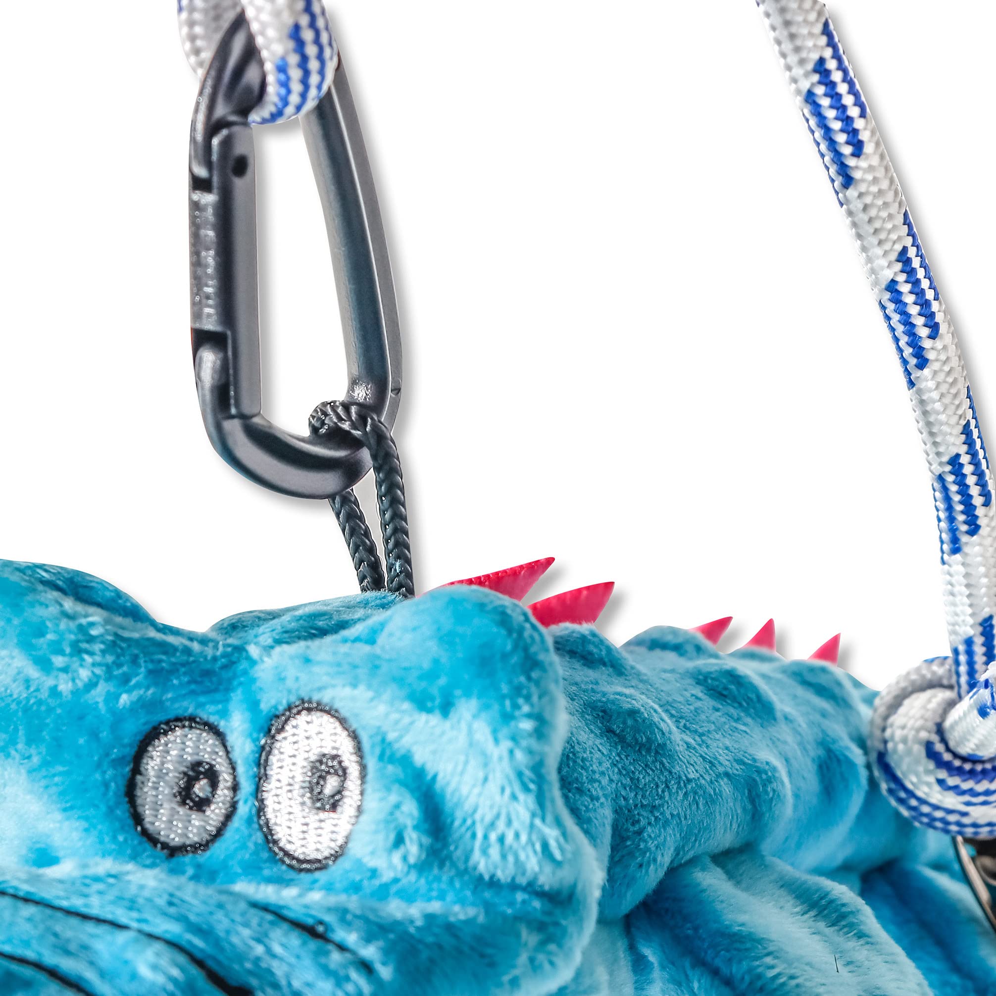 Pet Fit For Life Dog Wand Toy - 31" Extra Long Pole, Plush Alligator, Blue, Soft Foam Handle for Tug of War & Interactive Fun