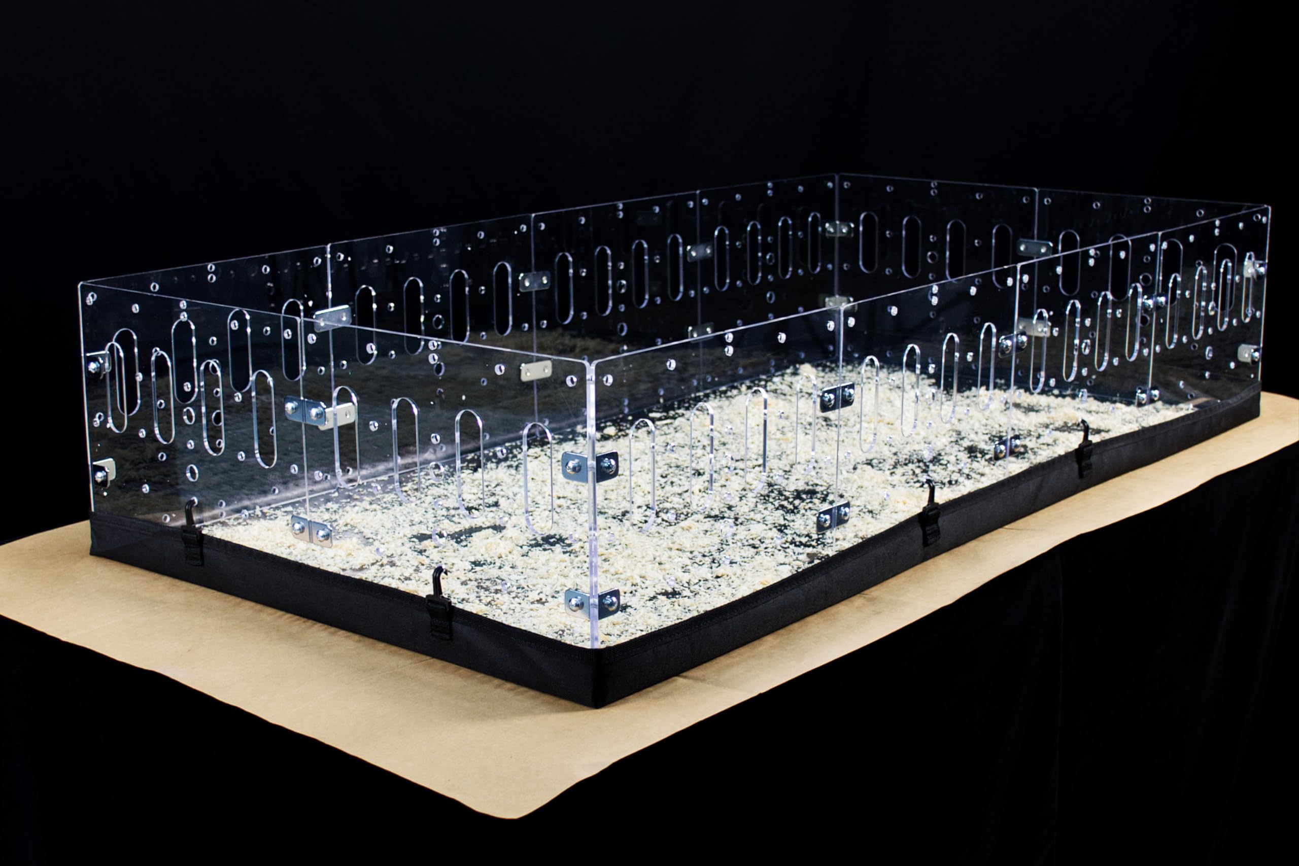 Guinealoft Cage Canvas Bottom (4Ft X 2Ft) - Easy Hook And Hang Installation, Thick Coated Pvc Oxford Cloth, Waterproof And Washa