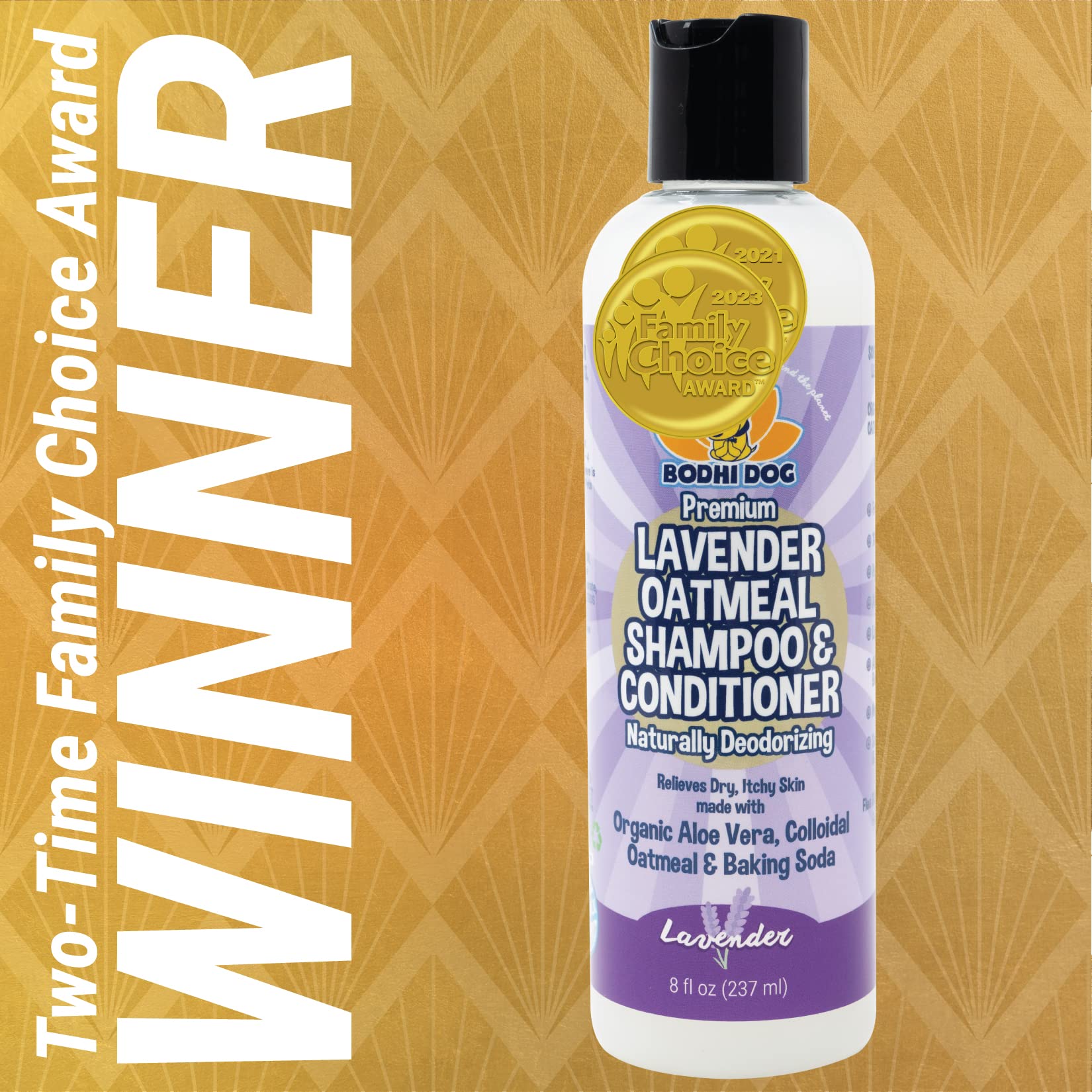 Bodhi Dog Organic Lavender Oatmeal Dog Shampoo And Conditioner | Hypoallergenic Conditioning Deodorizing Formula For Dogs Cats &