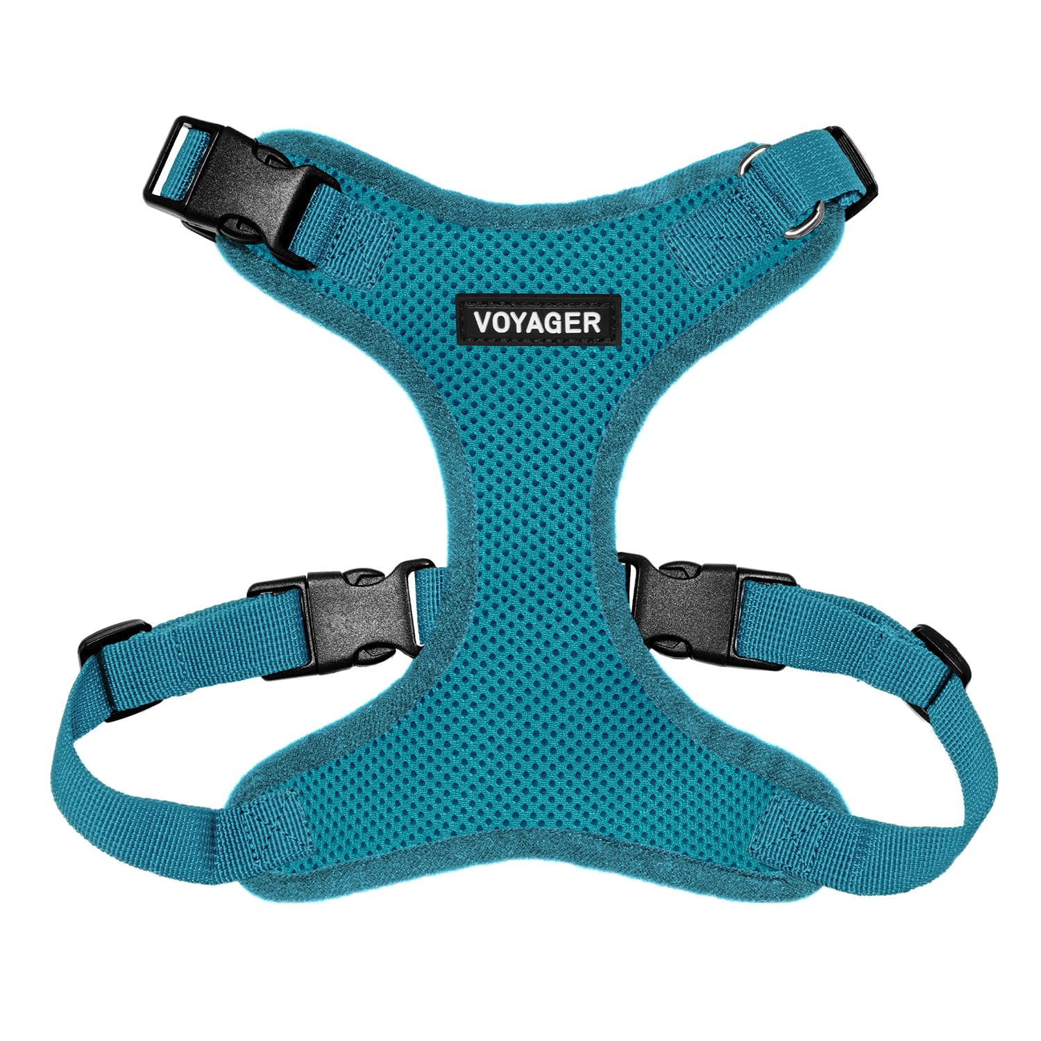 Voyager Step-in Pet Harness - All Weather Mesh, Adjustable Step in Harness for Cats and Dogs by Best Pet Supplies - Turquoise, S