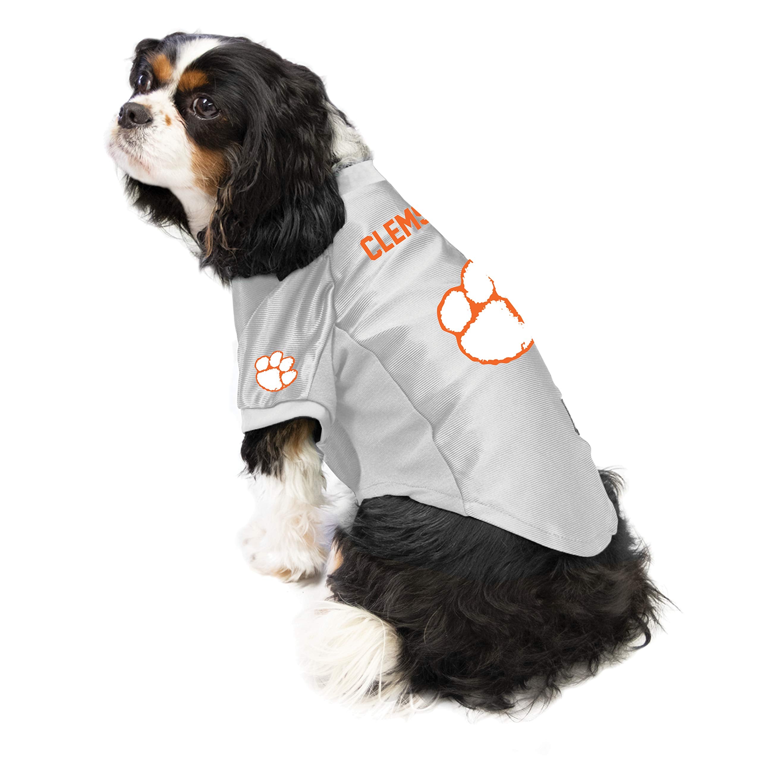 Clemson Tigers Pet Jersey Stretch Size M