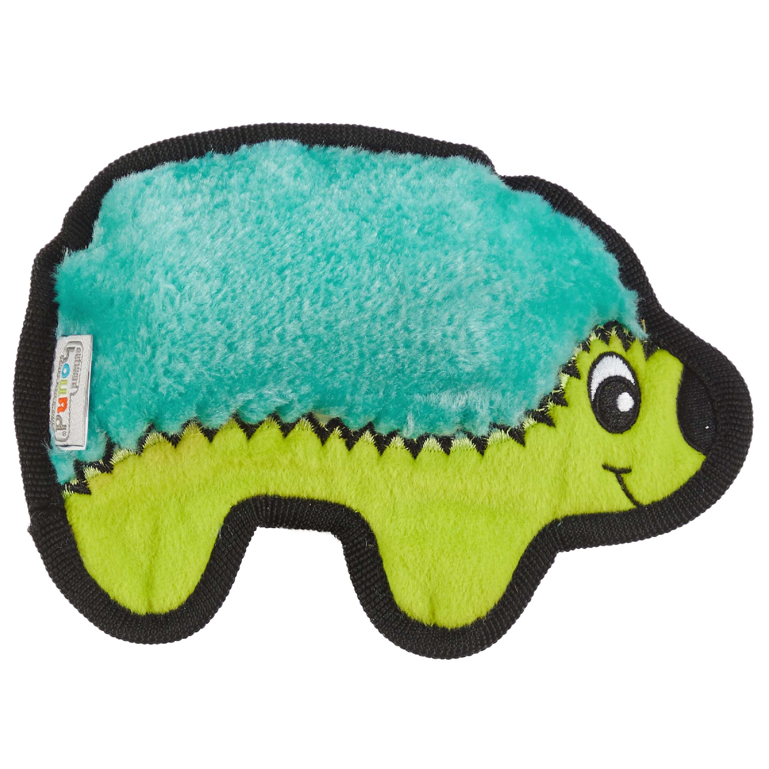 Outward Hound Durablez Tough Plush Squeaky Dog Toy, Hedgehog, Turquoise, Xs