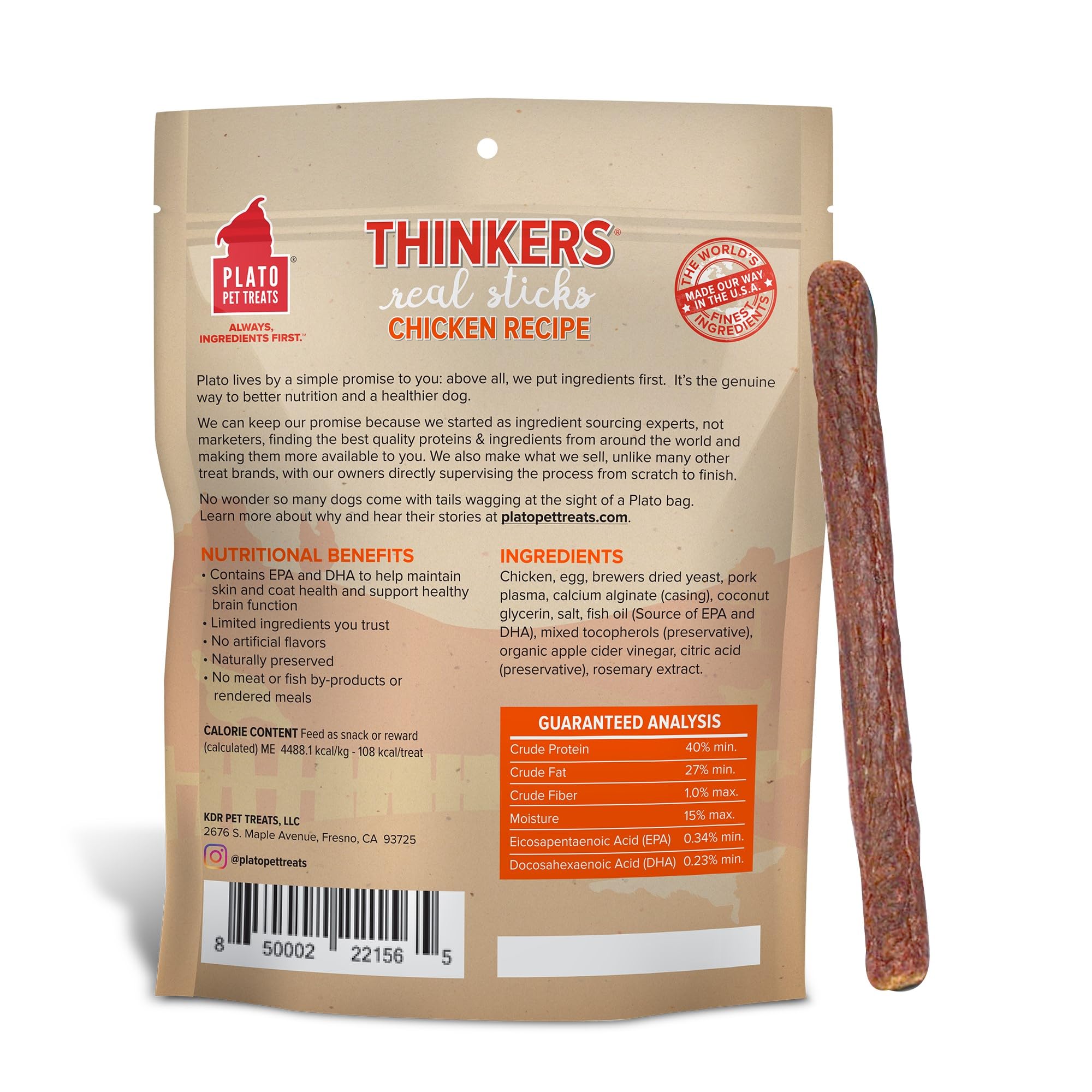 PLATO Thinkers Chicken 18oz, Natural (850002221565)