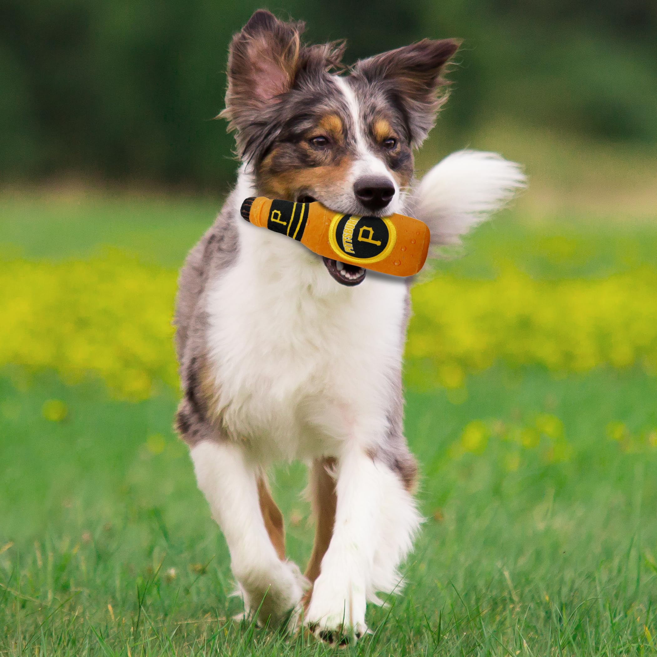 Mlb Pittsburgh Pirates Stadium Beer Bottle Plush Dog Toy-Cutest Plush Toy For Dogs & Cats With Inner Squeaker & Premium Embroide