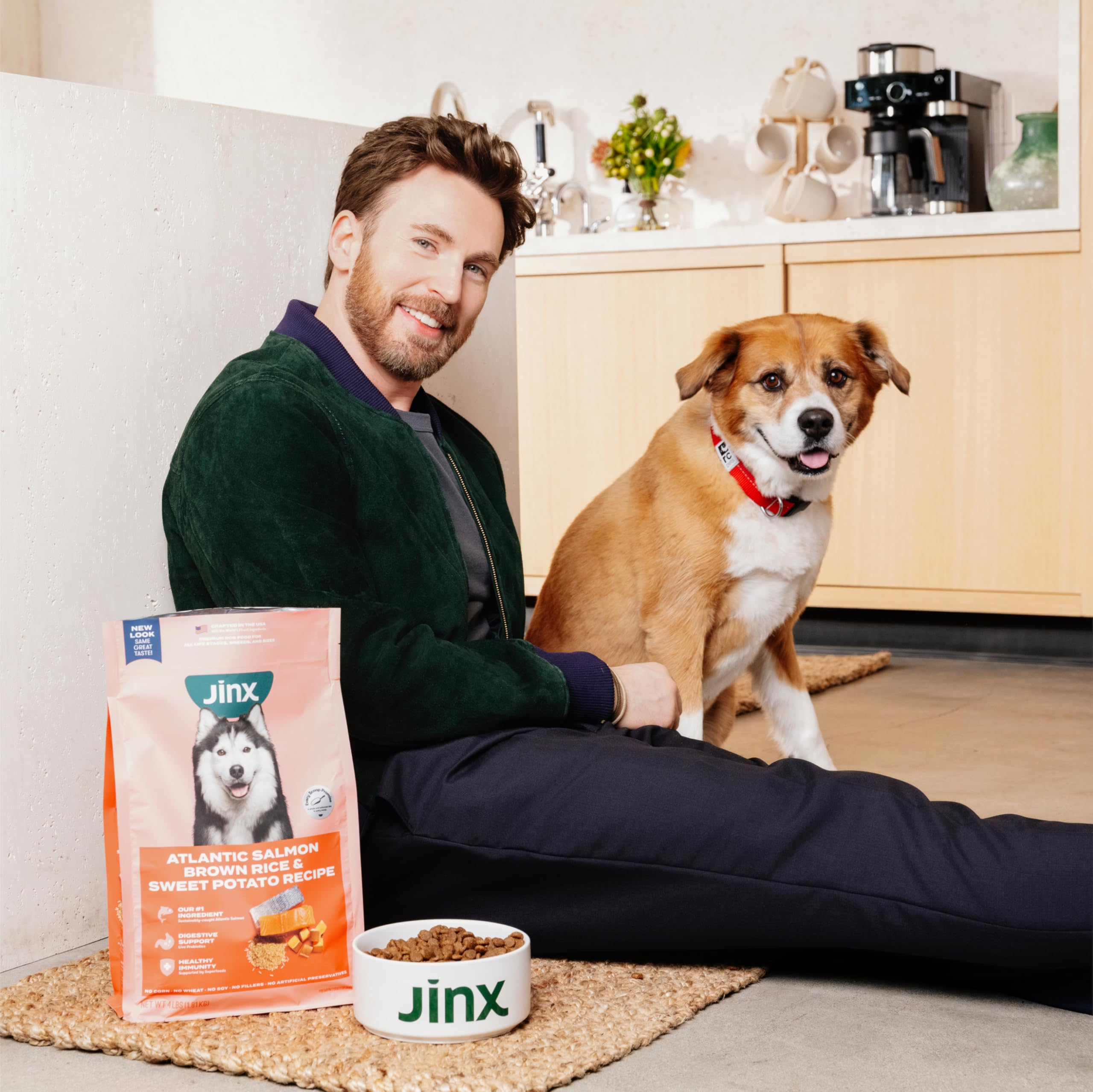 Jinx Premium Grain-Free Dry Dog Food, for All Lifestages - Real Salmon, Sweet Potato & Carrot Puppy Kibble with Superfoods for I