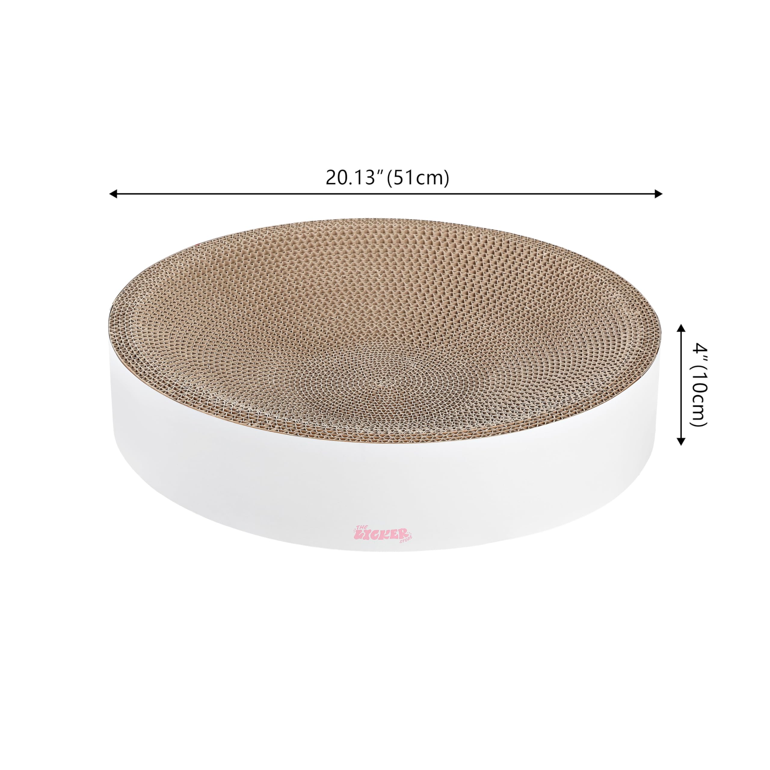 The Licker Store Csr1010I Nelson 20.13'' Modern Cardboard Round Bowl Cat Scratcher With Catnip, Cloud