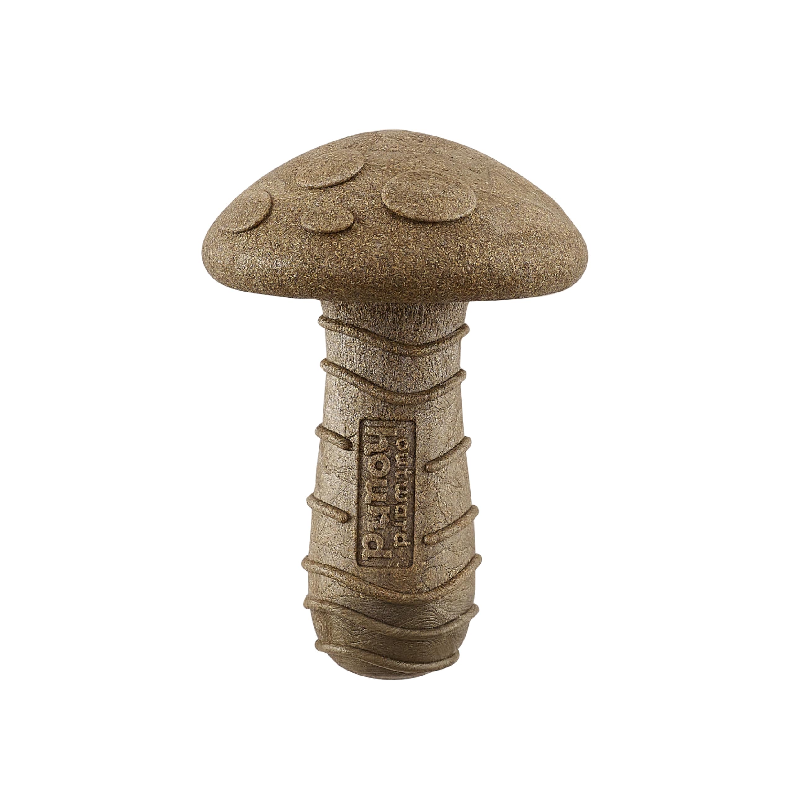 Outward Hound Dogwood Mushroom Durable Dog Chew Toy, Peanut Butter Scent, Medium