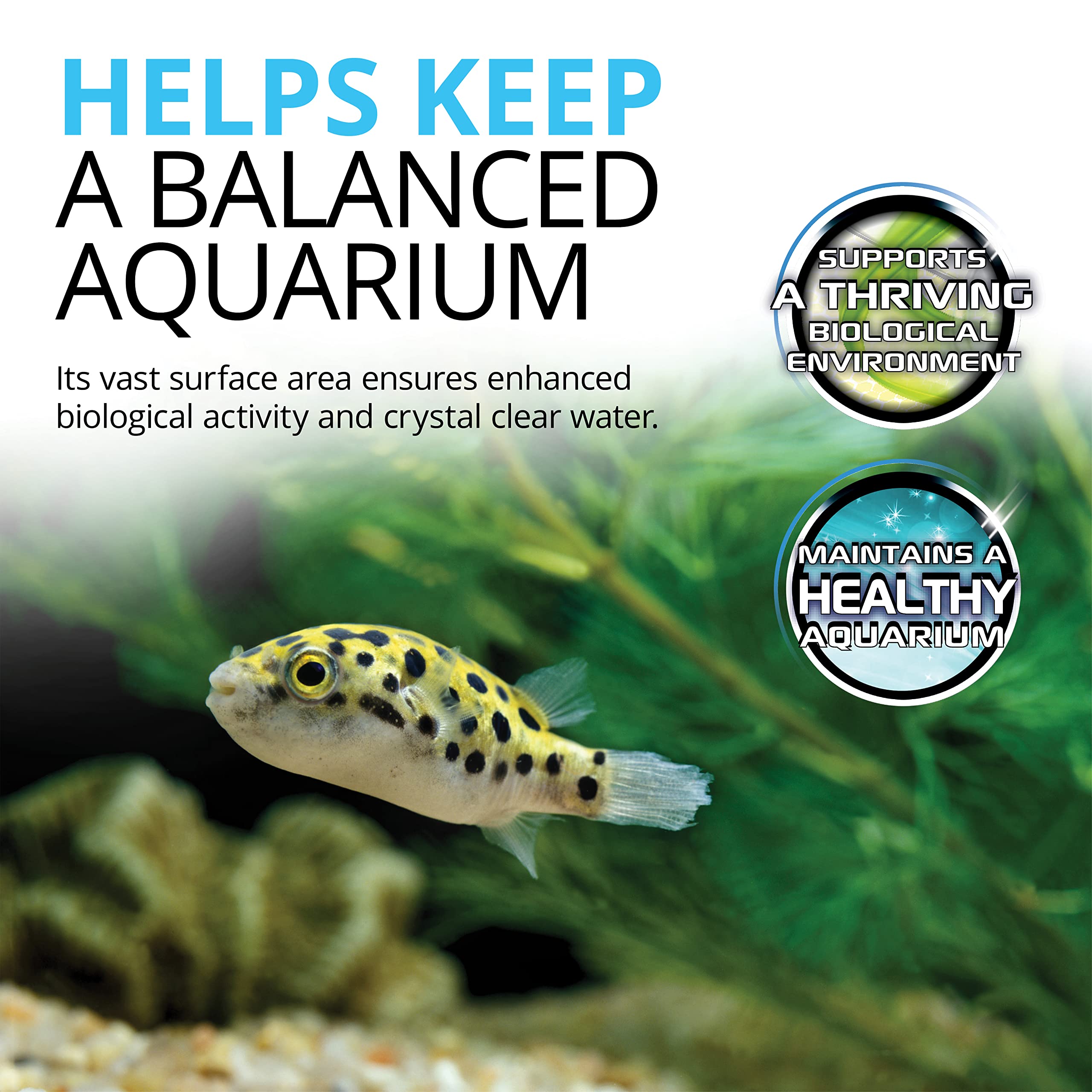 Fluval Fx4/Fx5/Fx6 Bio-Foam, Replacement Aquarium Filter Media, 2-Pack, A239
