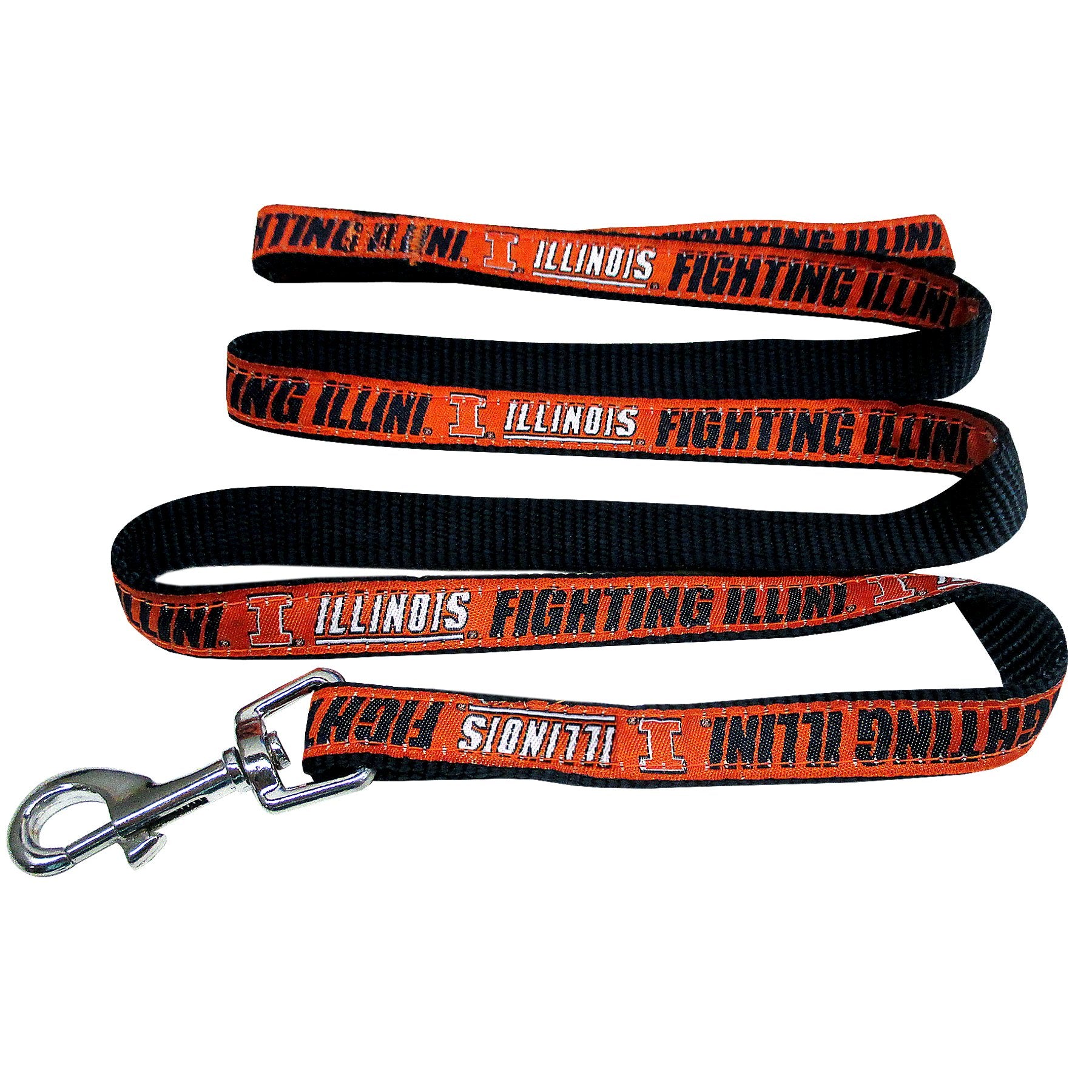 Ncaa Pet Leash, Large, Illinois Fighting Illini, Dog Leash, Shiny & Colorful Leash For Dogs & Cats Licensed By The Ncaa