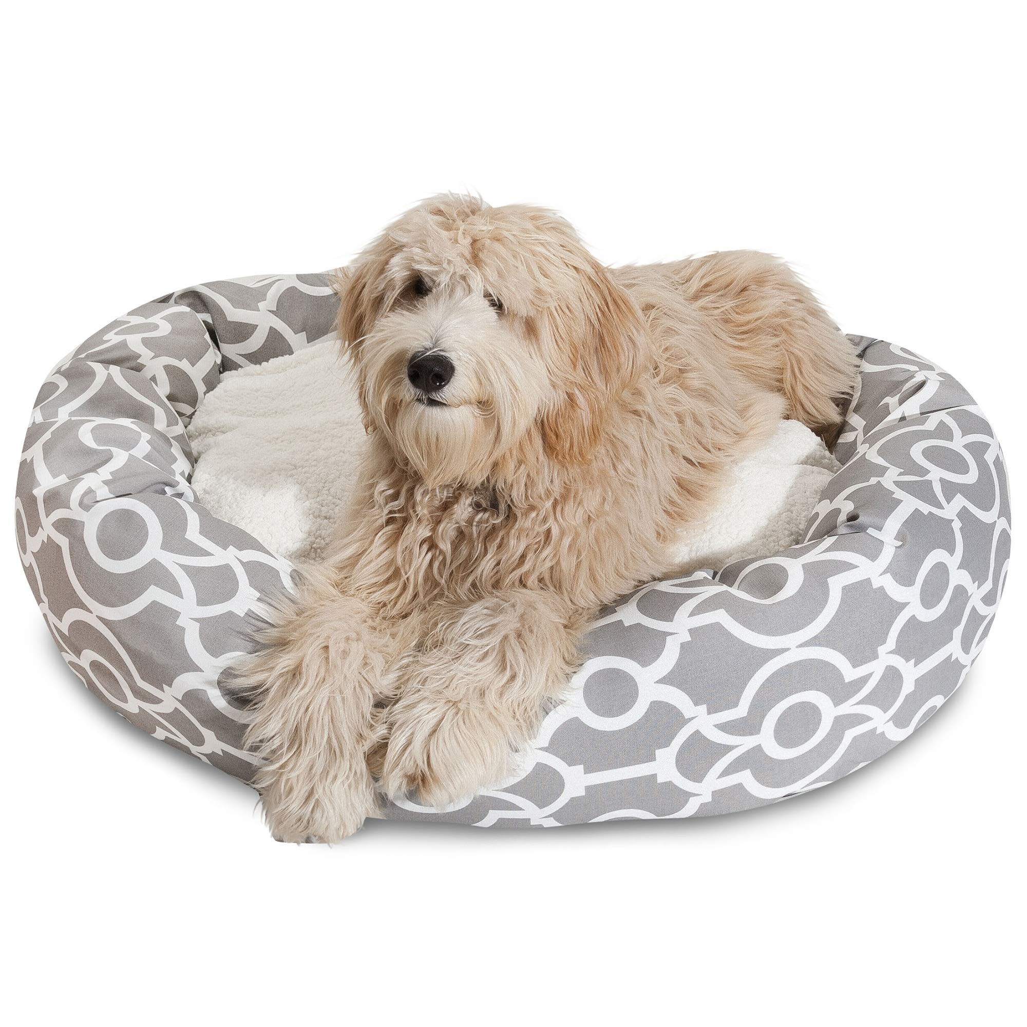 Majestic Pet 24' Athens Gray Sherpa Bagel Bed