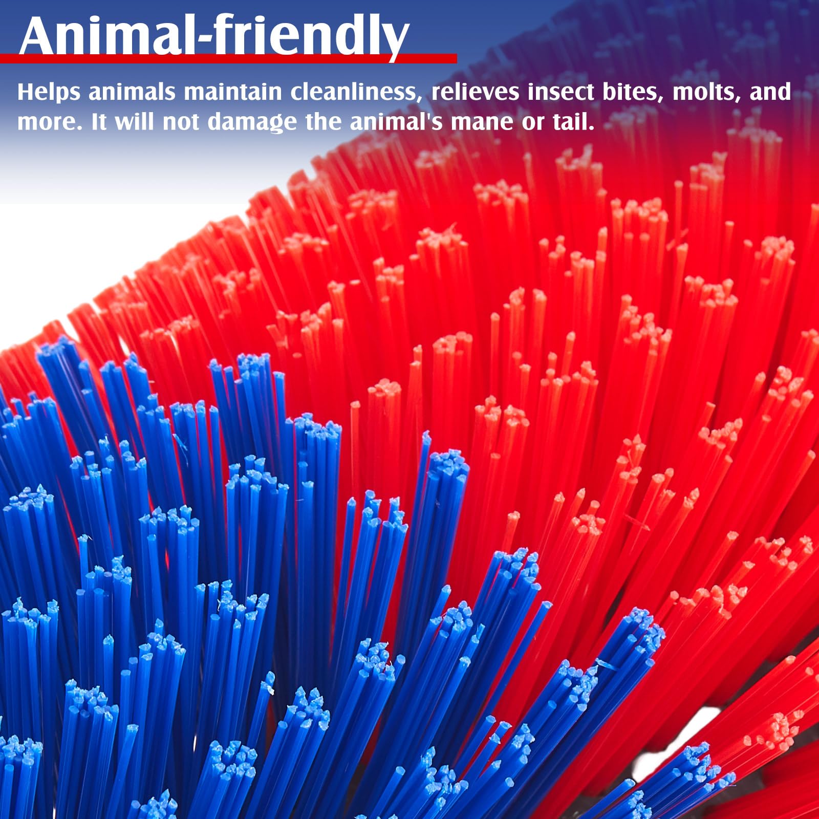 Yiyiring 3 Pack Livestock Scratching Brushes 17.3 x 7.8 Inch Cattle Horse Scratcher Full Massage Brush Kit Relieve Itchy Back fo