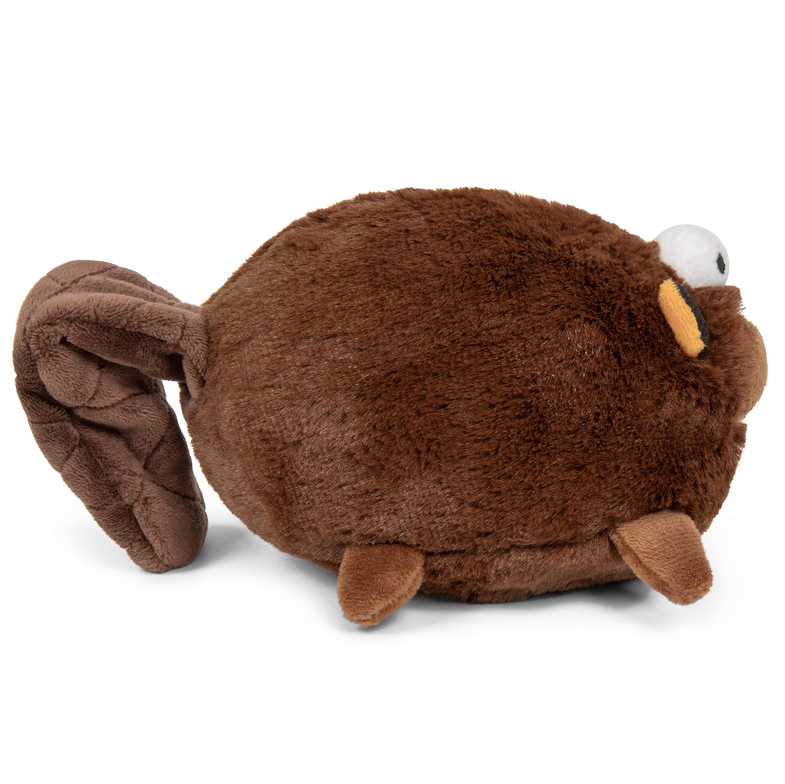Godog Action Plush Beaver Animated Squeaky Dog Toy, Chew Guard Technology - Brown, One Size